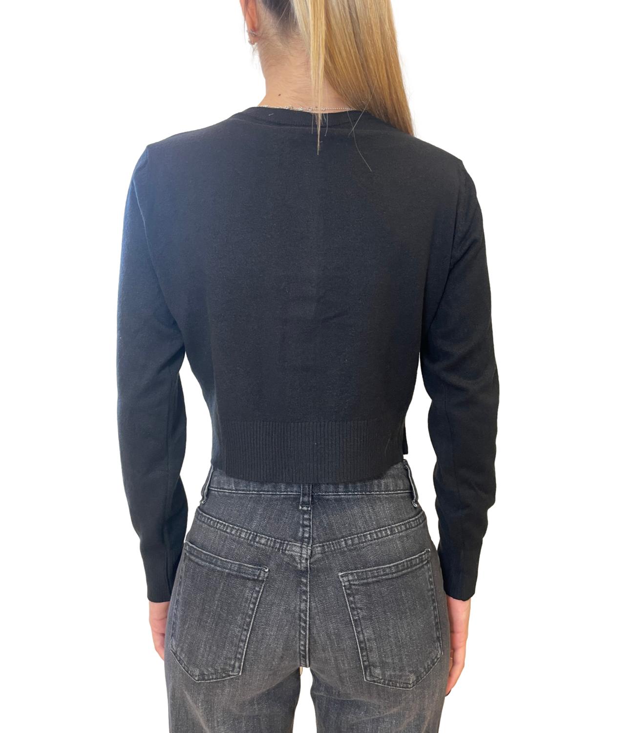 Susy Mix Cardigan Nero Donna
