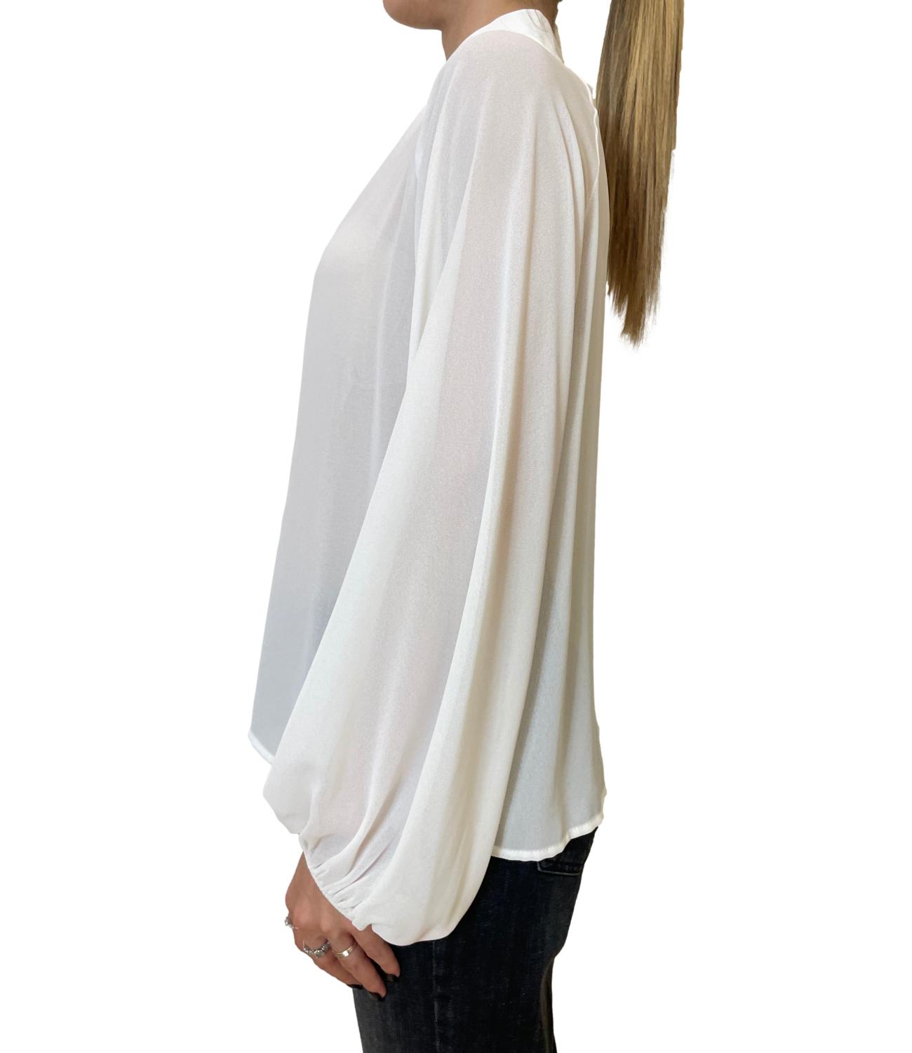 Susy Mix Blusa georgette Crema Donna