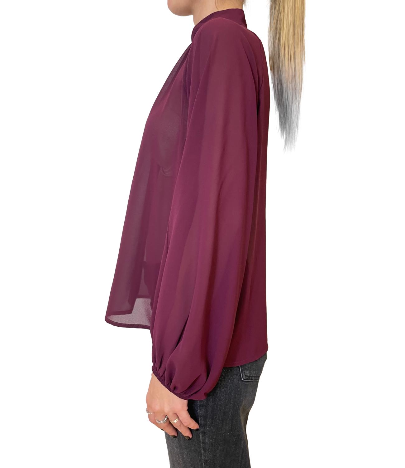 Susy Mix Blusa georgette Vino Donna