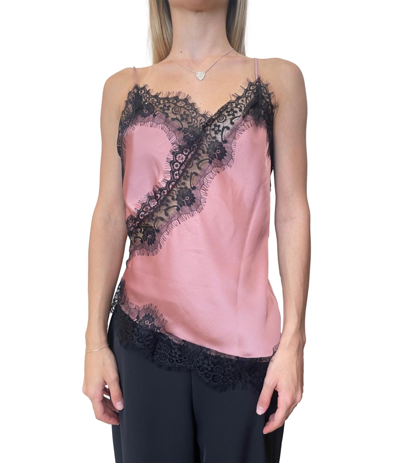 Susy Mix Top Pizzo Cipria Donna