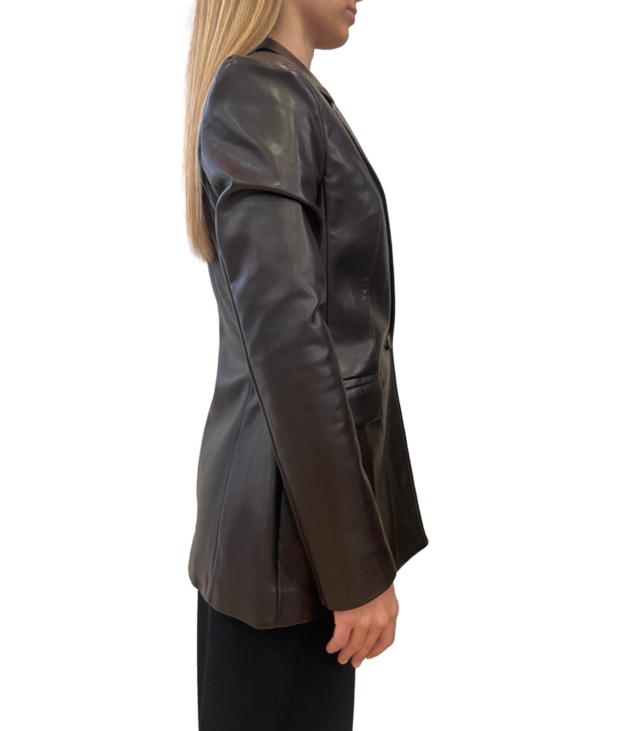 Susy Mix Giacca Ecopelle Moro Donna