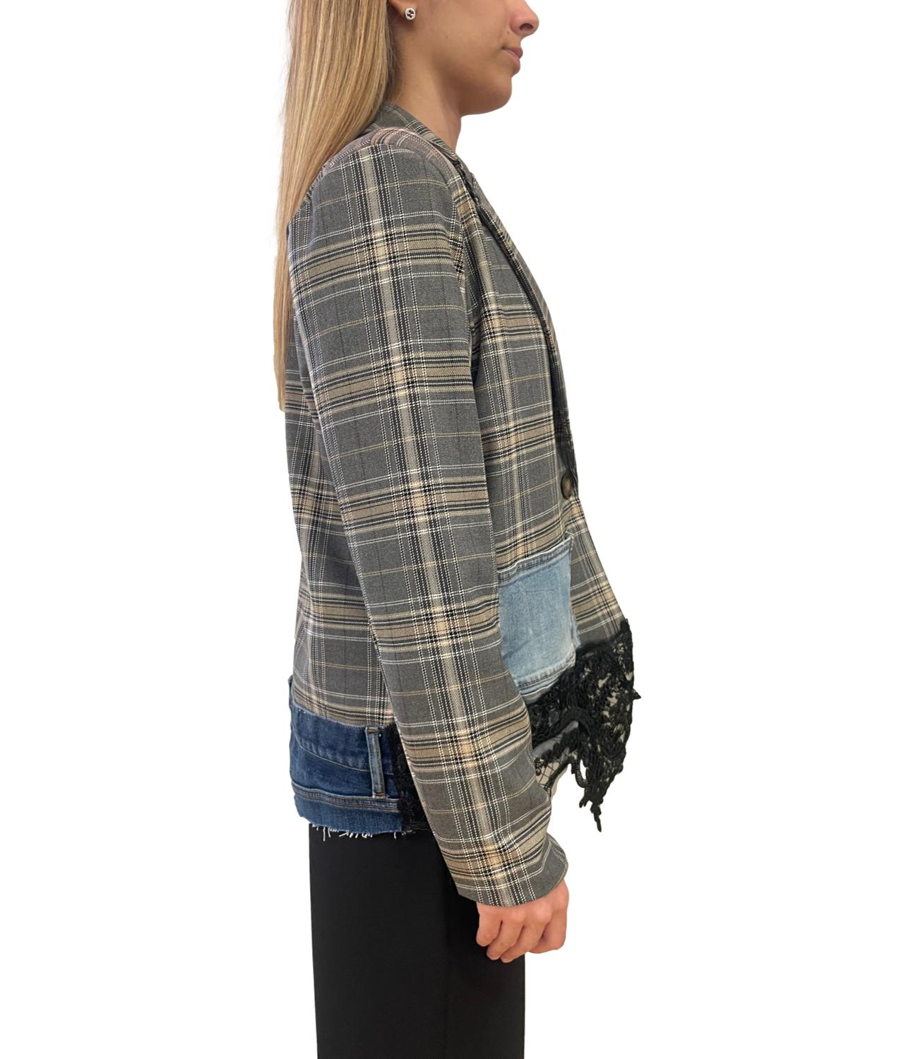 Susy Mix Giacca Grigio Melange Donna