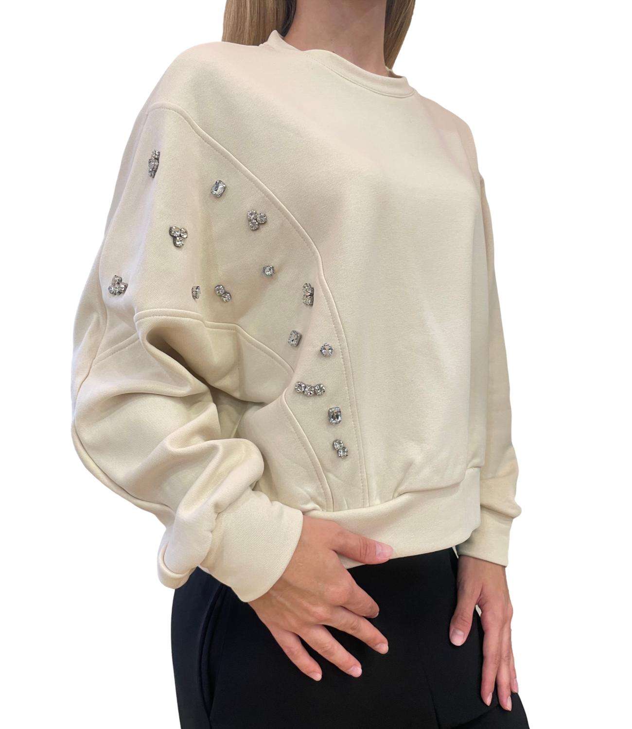 Susy Mix Felpa Crema Donna