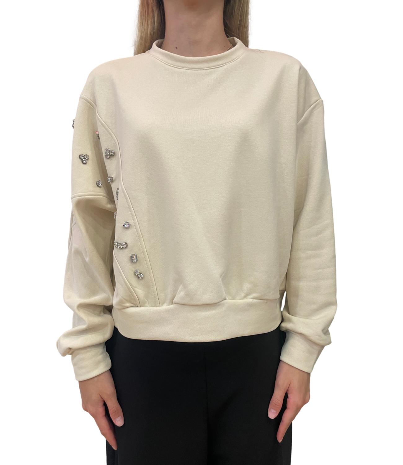 Susy Mix Felpa Crema Donna