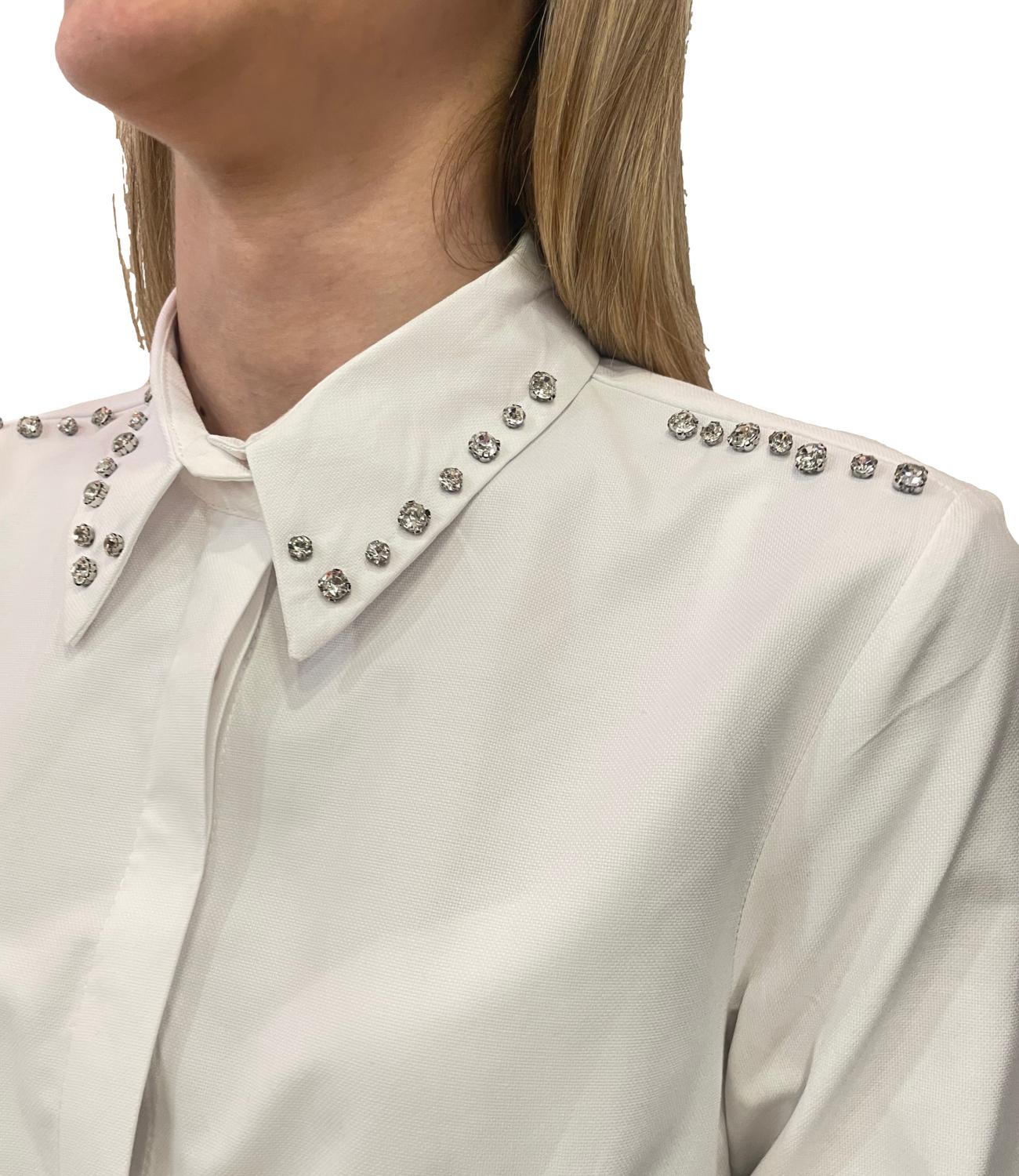Susy Mix Camicia C/Applicazioni Bianca Donna