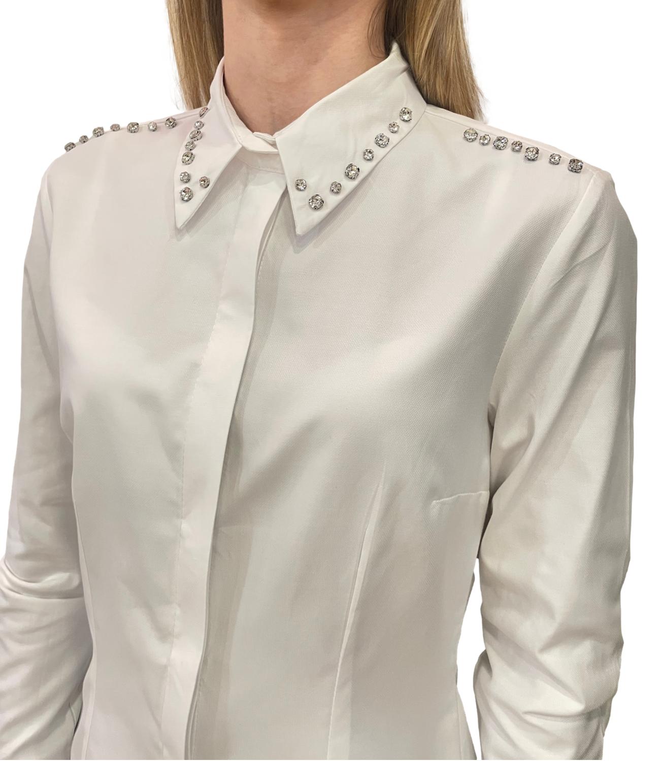 Susy Mix Camicia C/Applicazioni Bianca Donna