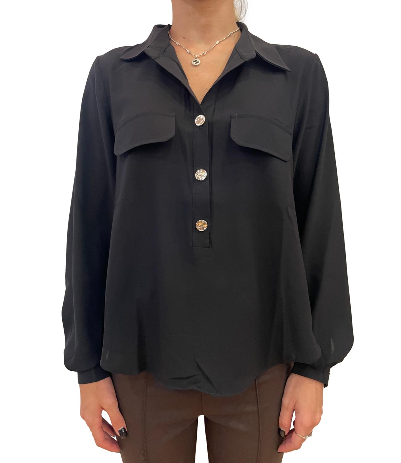 Susy Mix Camicia Nera Donna