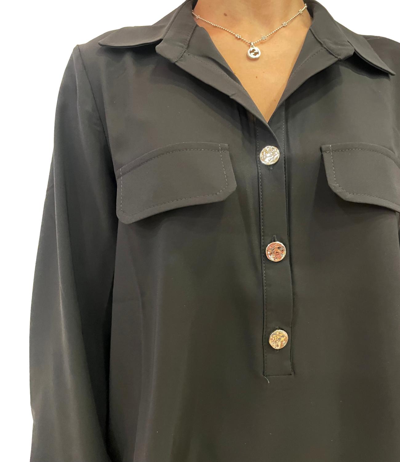 Susy Mix Camicia Nera Donna