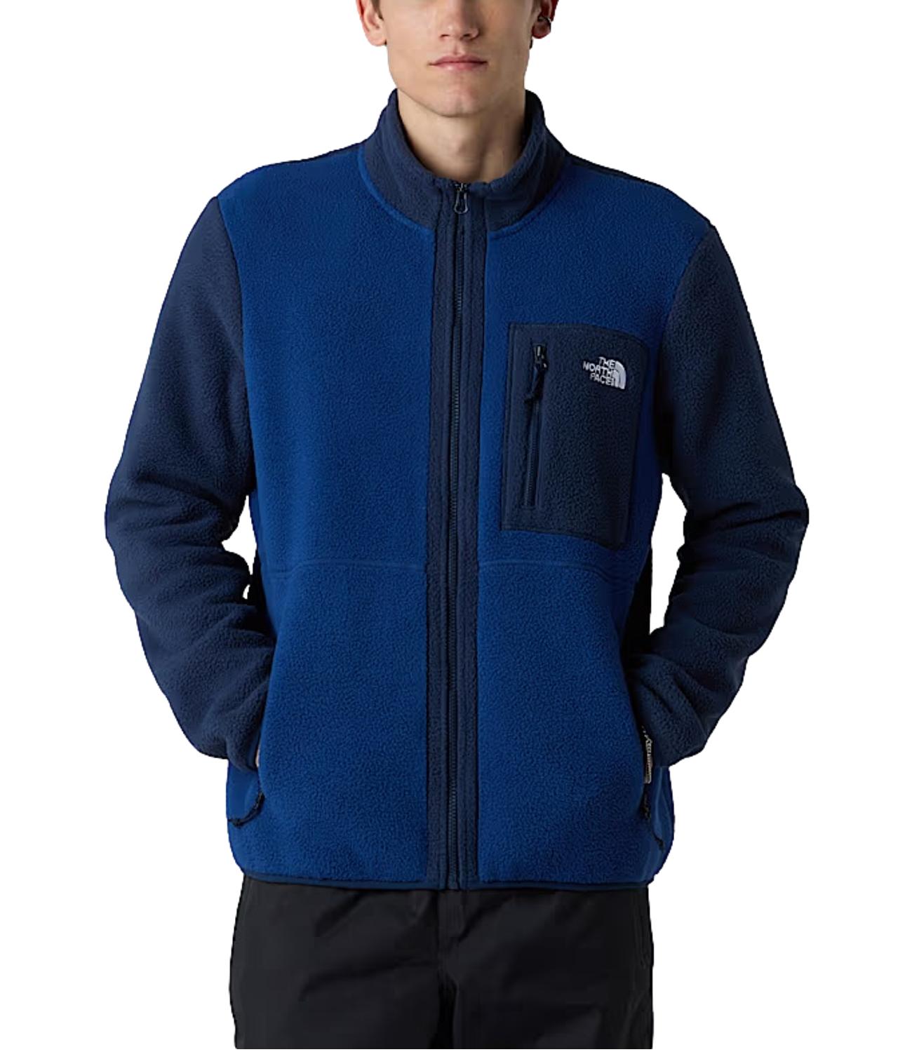 Giacca in pile Yumiori blue e bluette