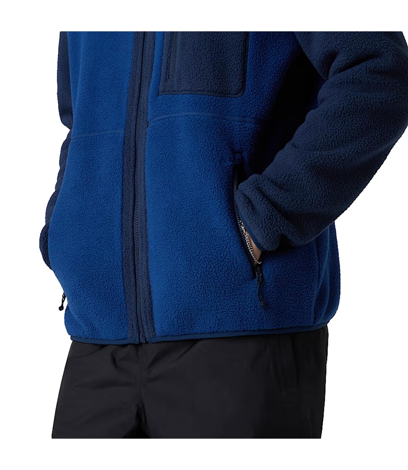 Giacca in pile Yumiori blue e bluette