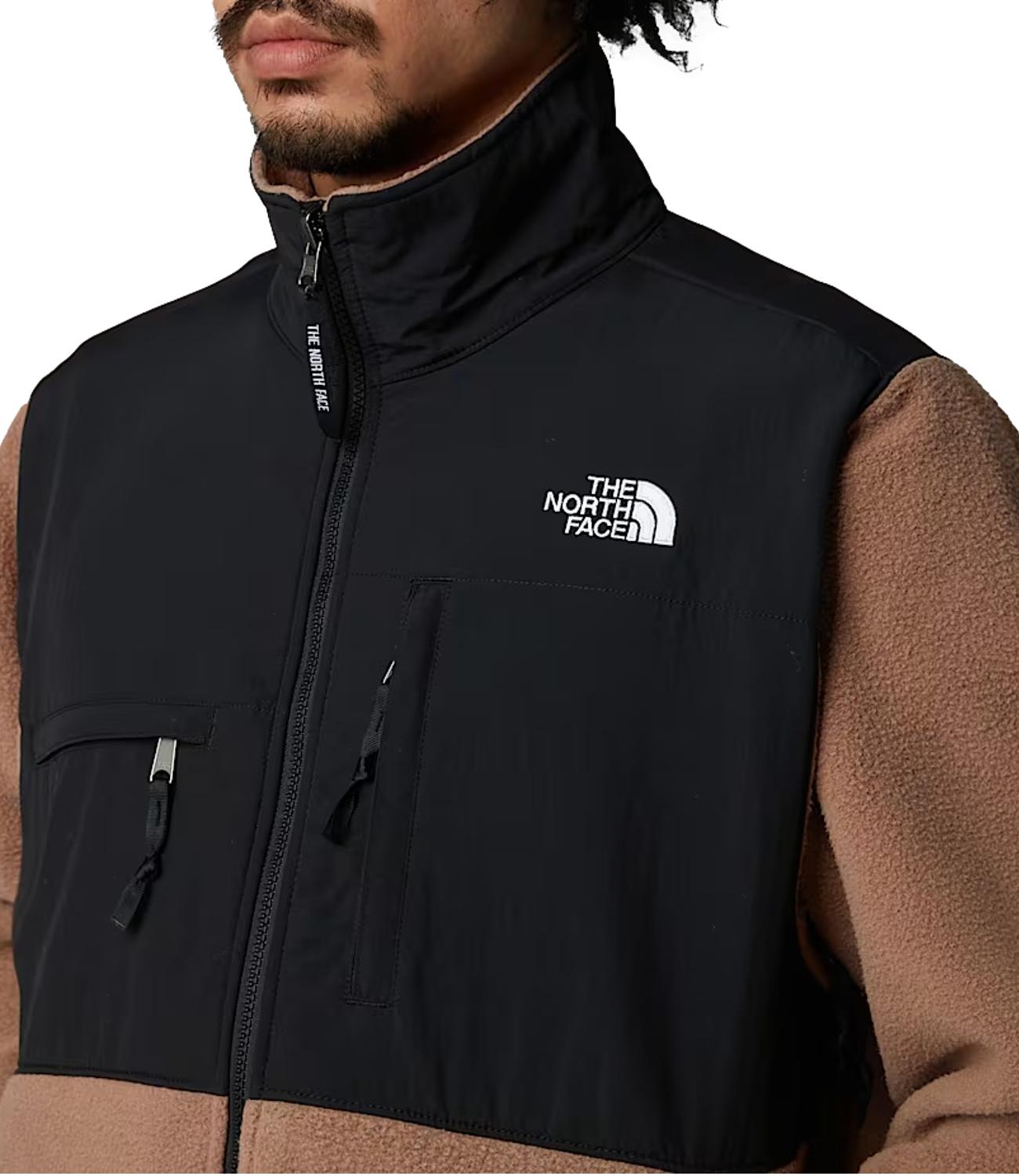 Giacca Retro Denali beige brown black full zip