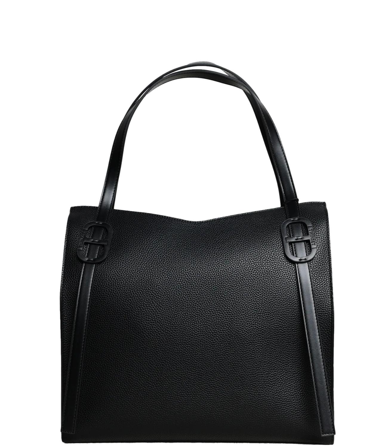 Twinset Tote C/Logo Oval T Nero Donna