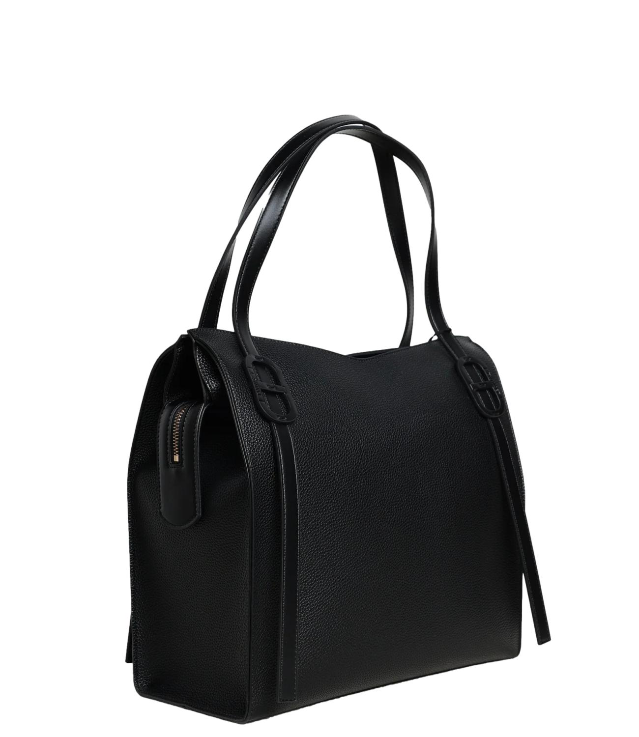 Twinset Tote C/Logo Oval T Nero Donna