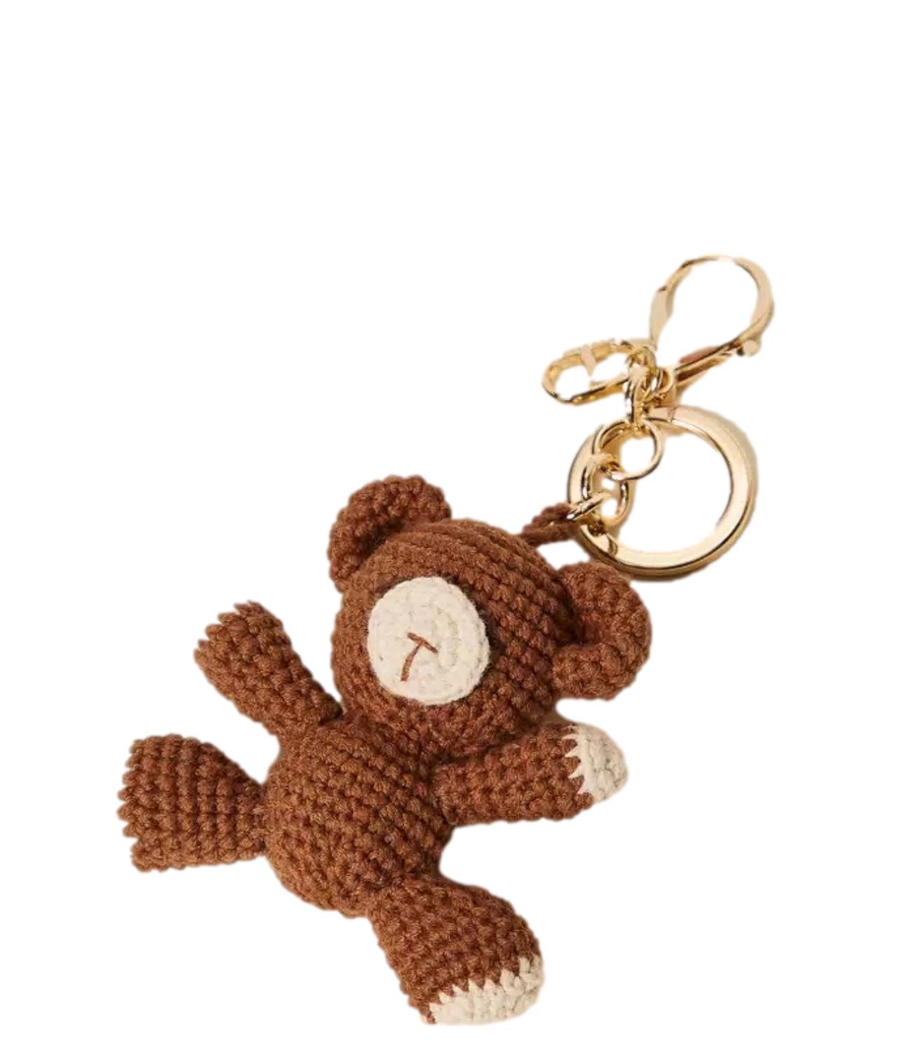 Twinset Portachiavi "Bear Crocket" Chocolate Malt Donna