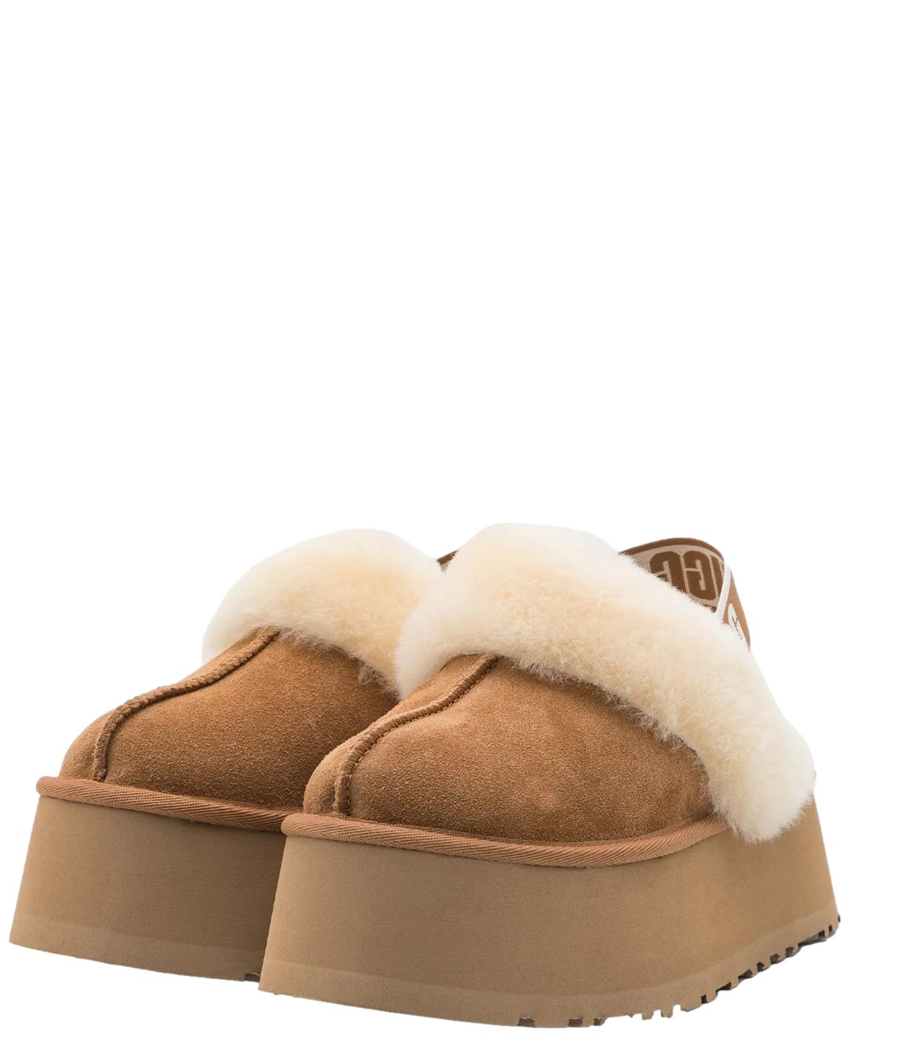 Ciabatta Ugg beige chestnut Funkette