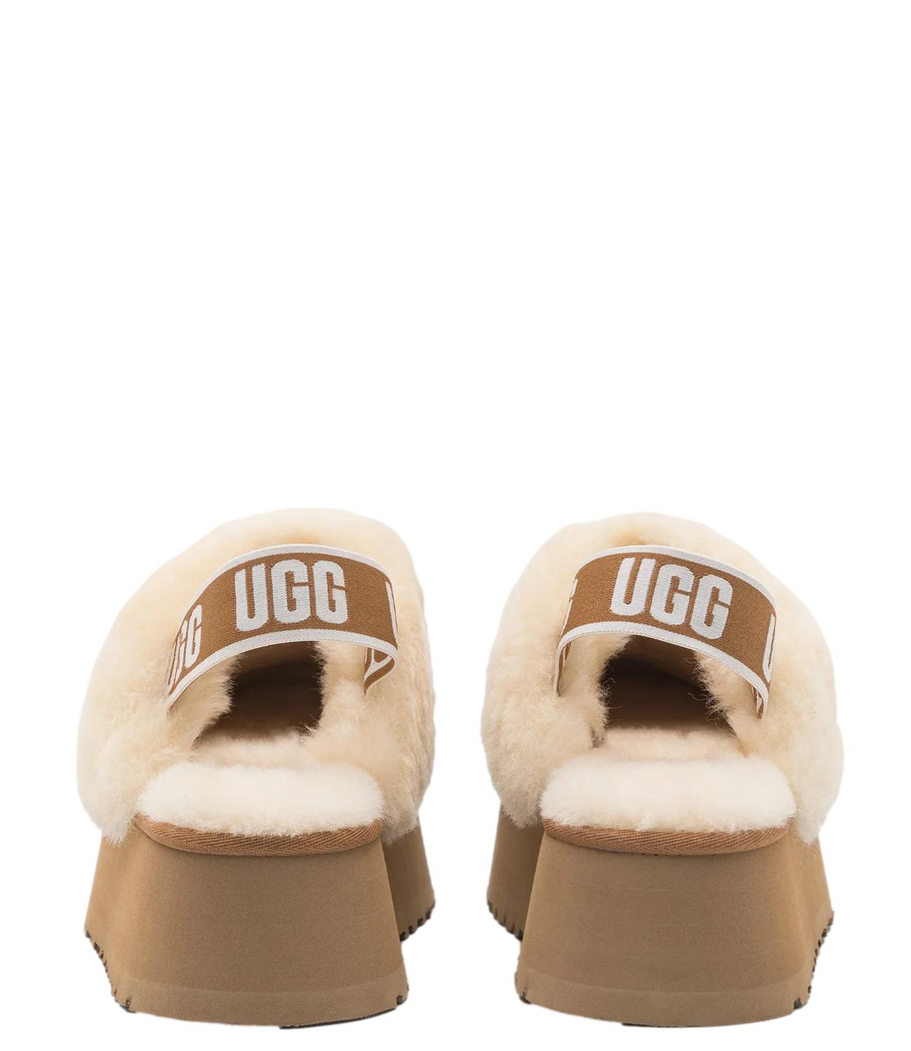 Ciabatta Ugg beige chestnut Funkette