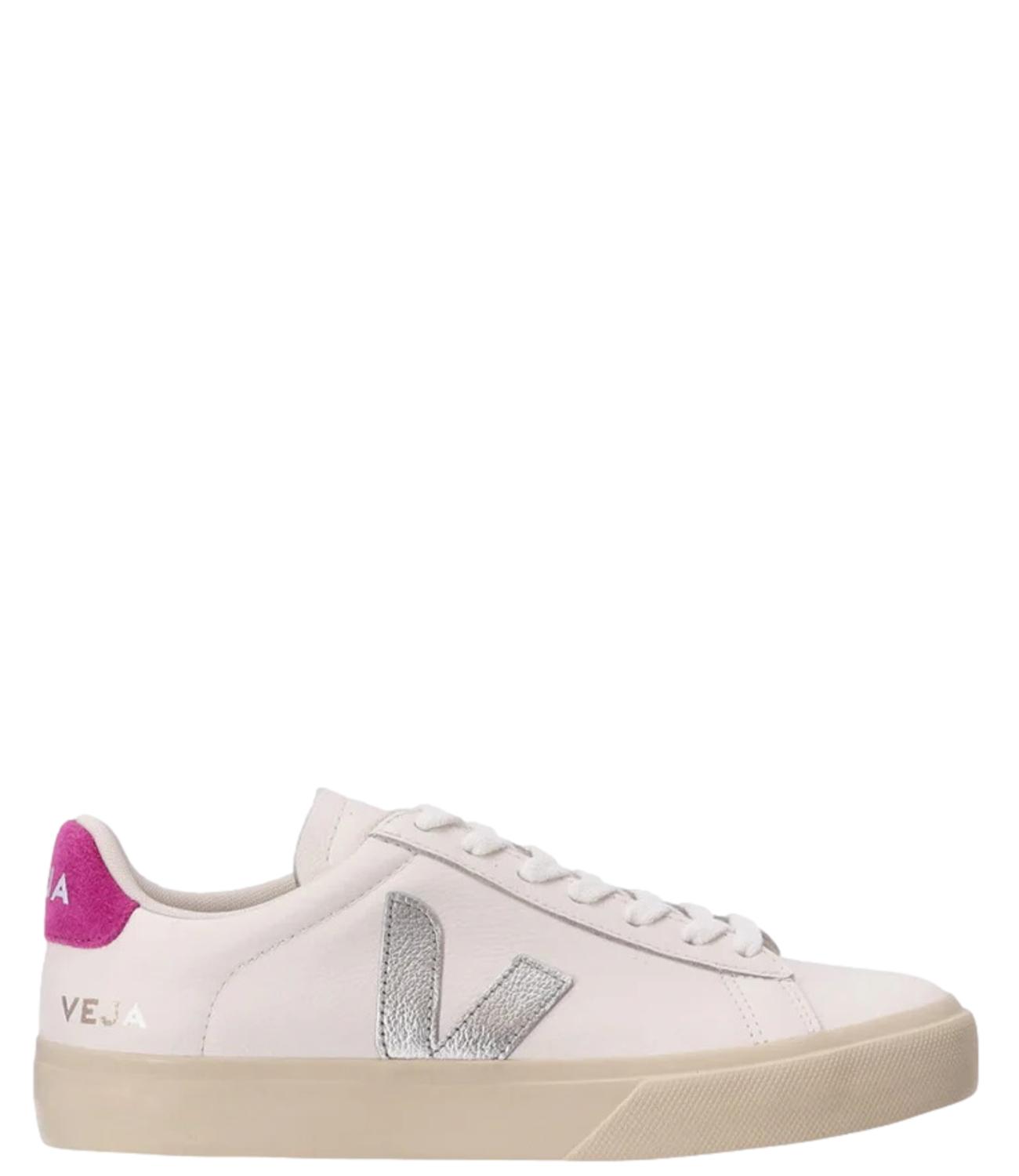 Sneaker bianca retro viola