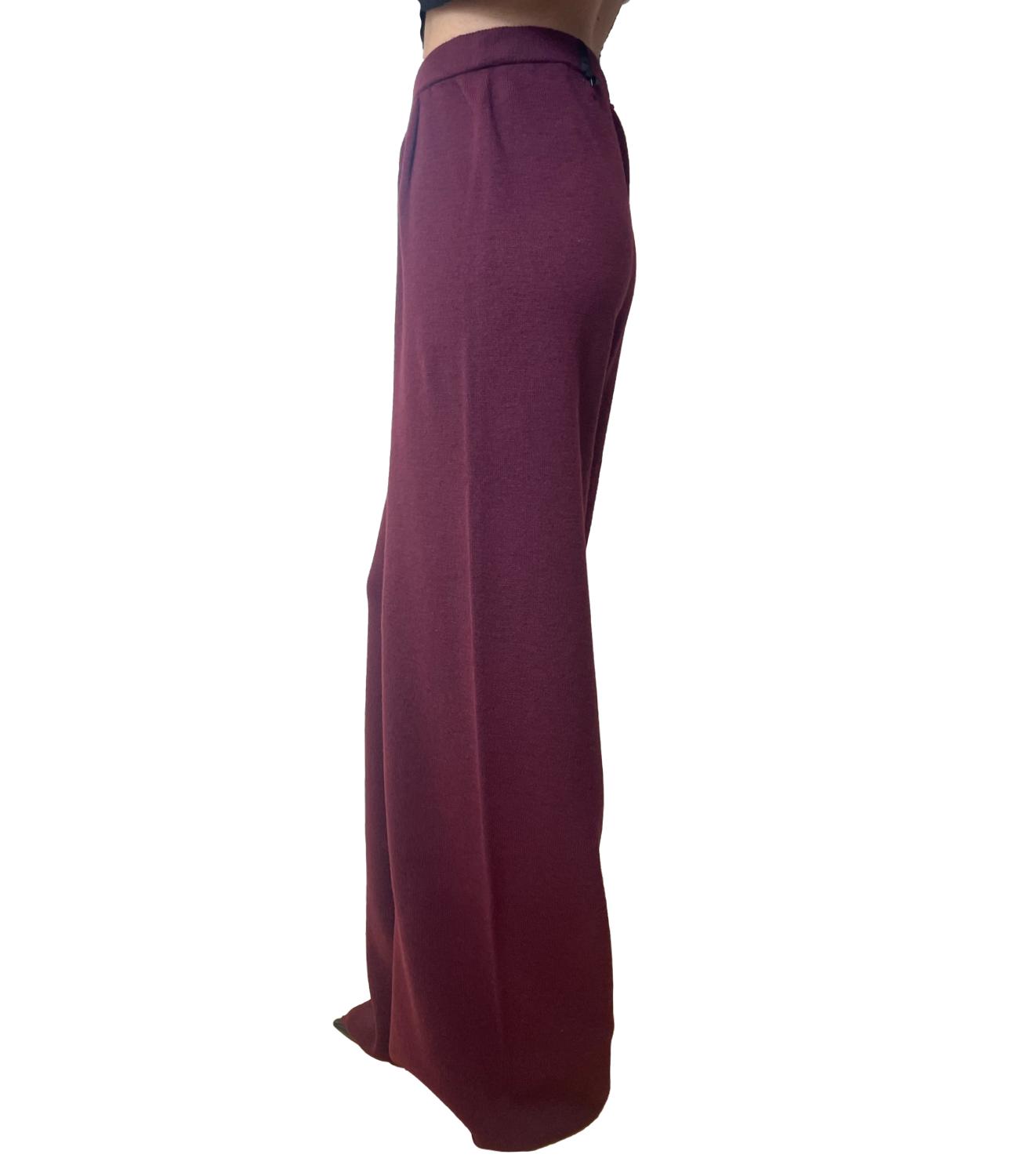 VICOLO pantalone bordeaux donna