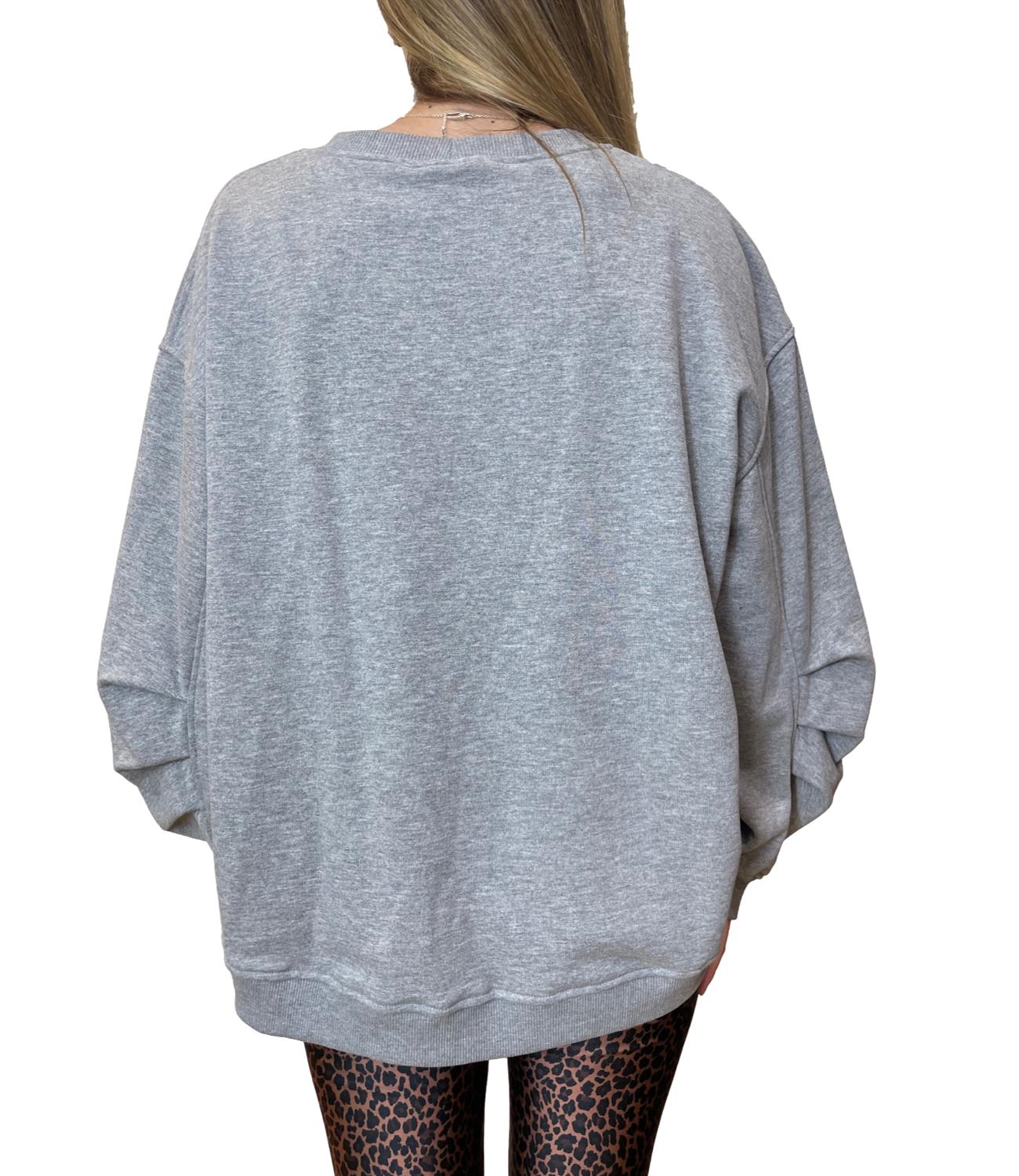 Vicolo Felpa Grigio Donna