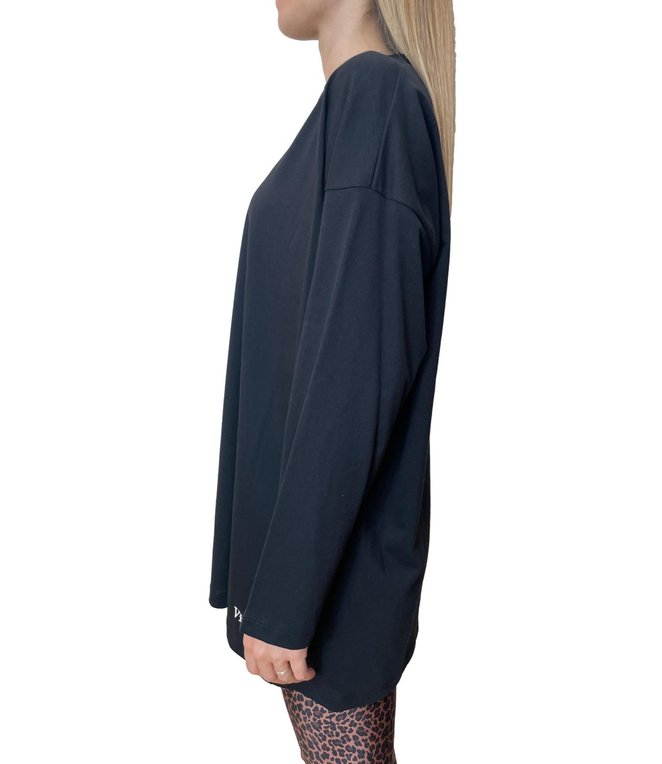Vicolo T-shirt Logata Nero Donna