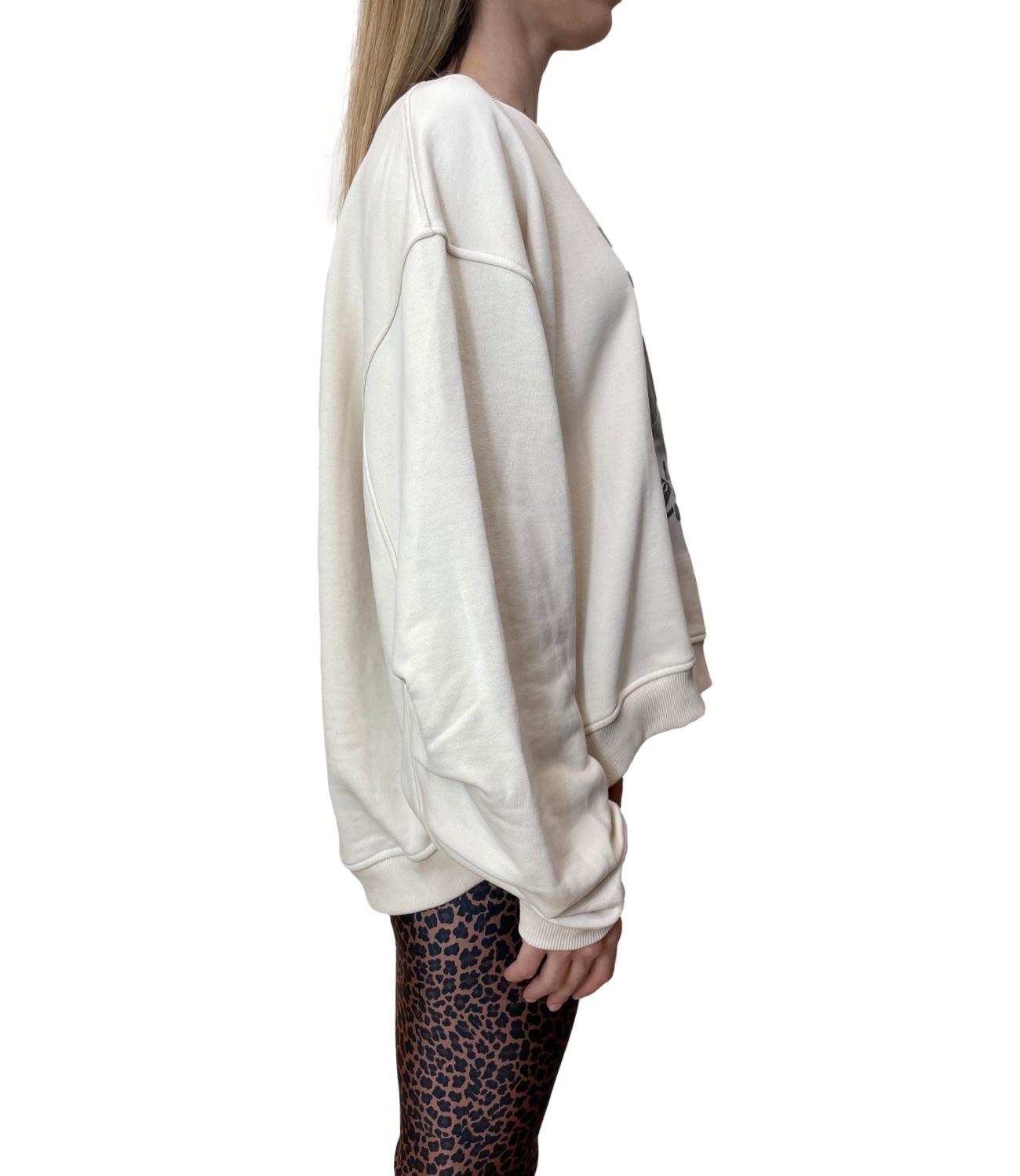 Vicolo Felpa Bianca Donna