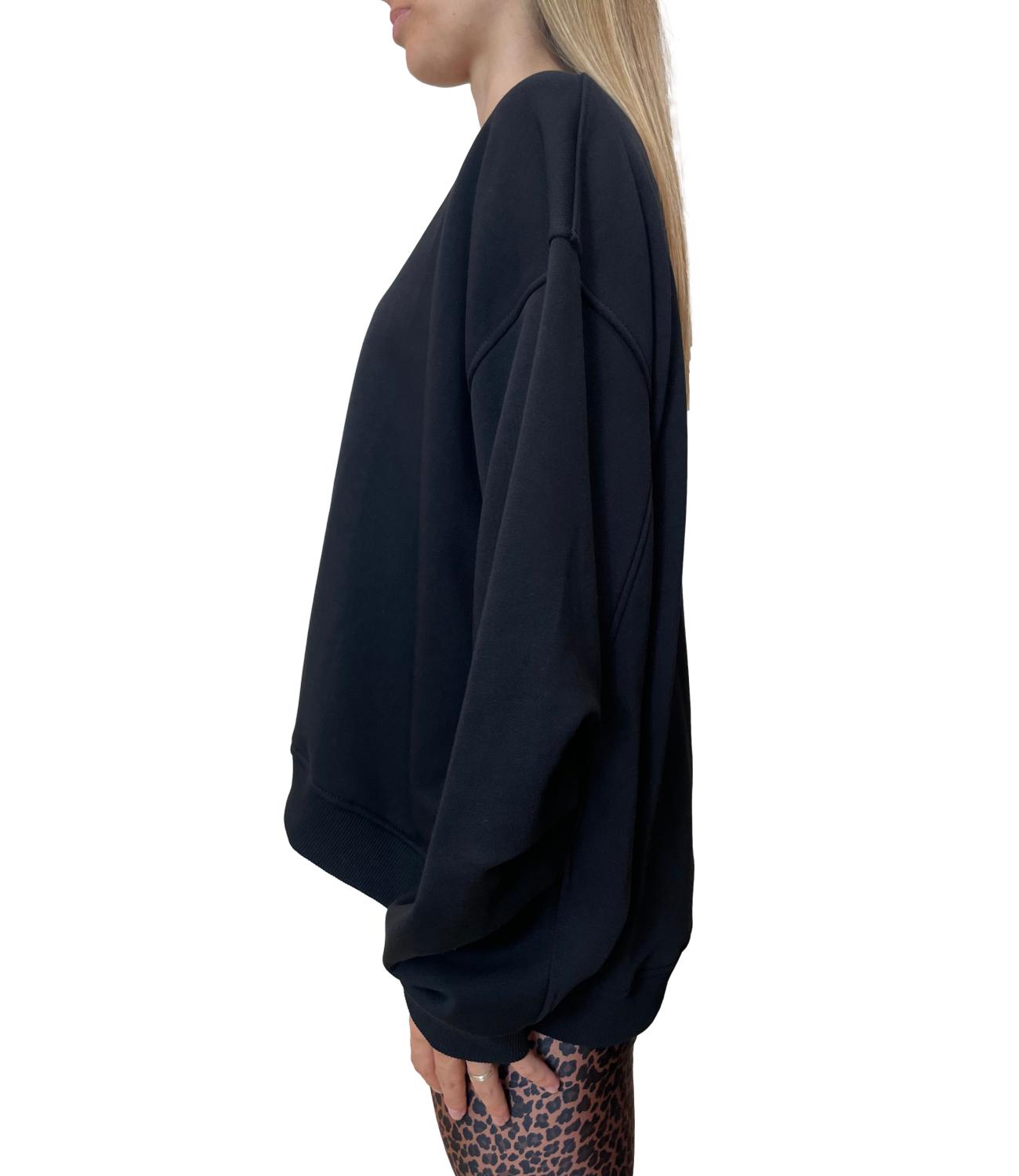 Vicolo Felpa Nera Donna
