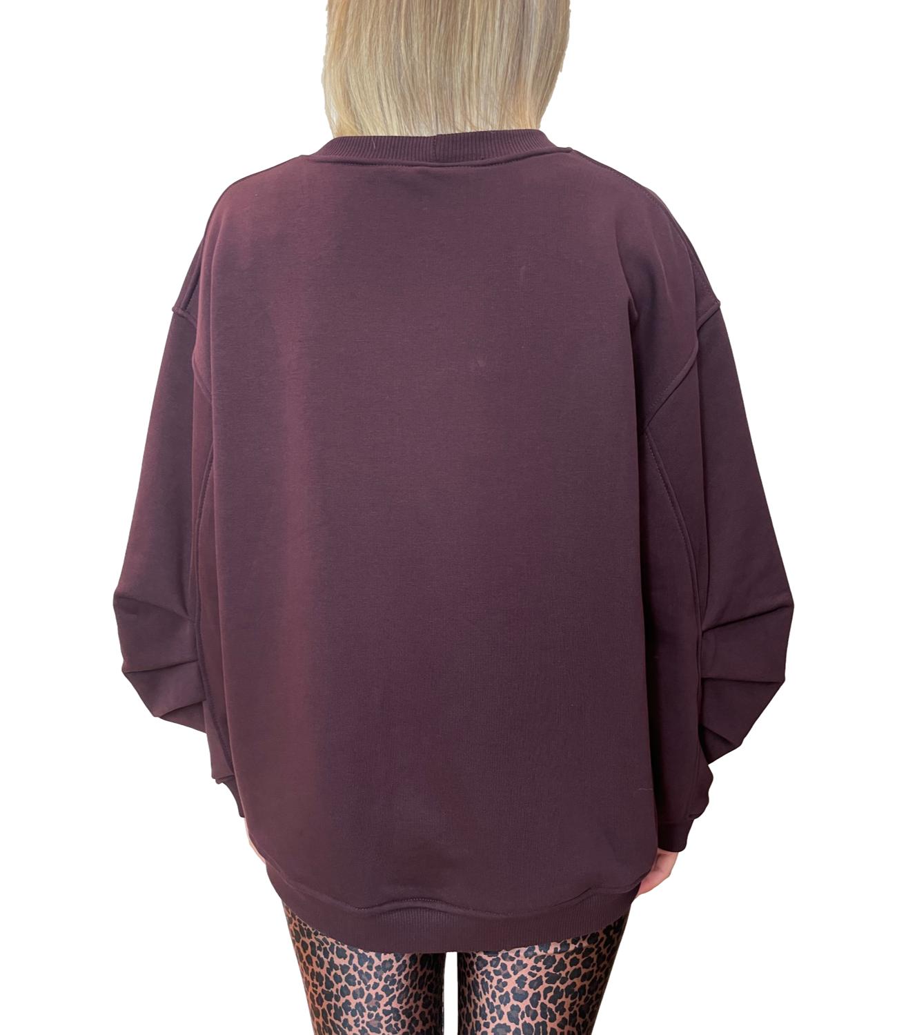 Vicolo Felpa Vino Donna