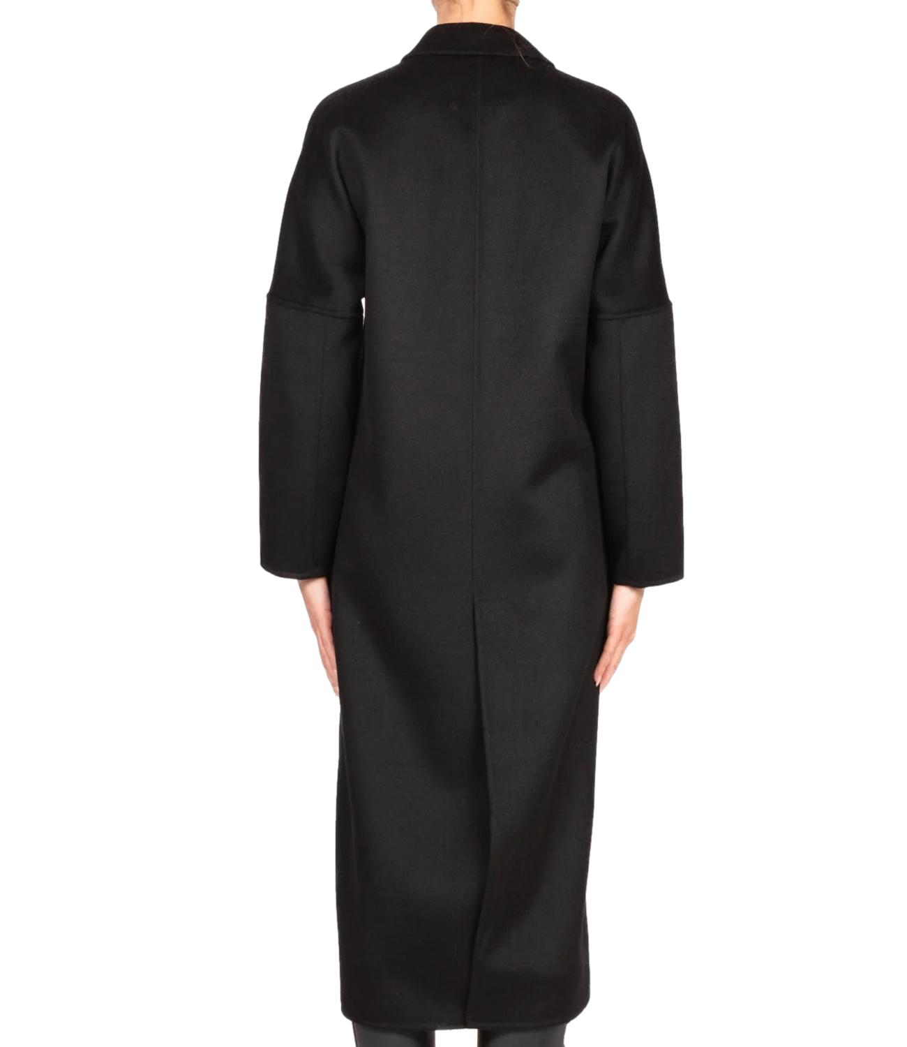 Vicolo Cappotto Lungo Nero Donna