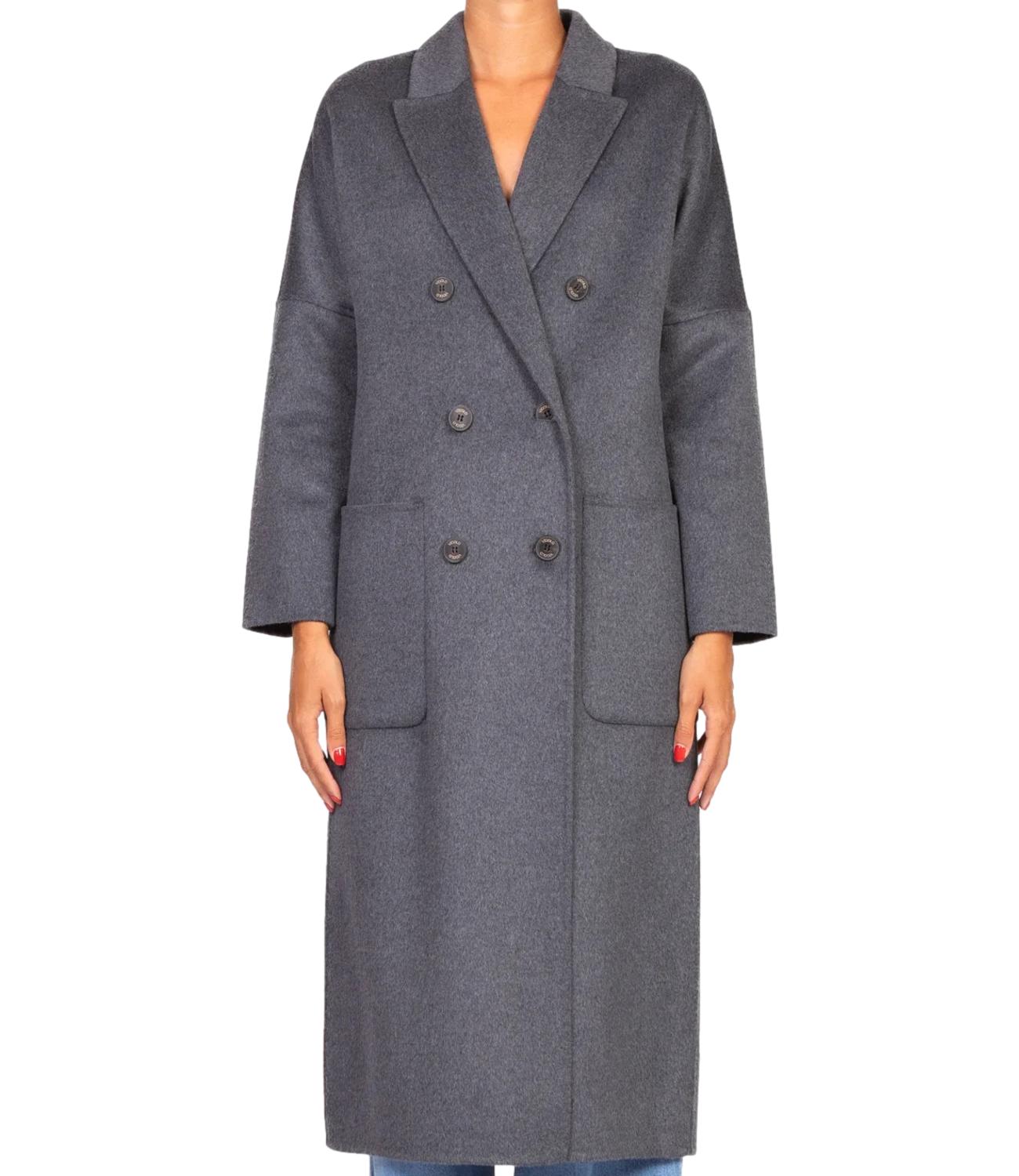 Vicolo Cappotto Lungo Grigio Donna