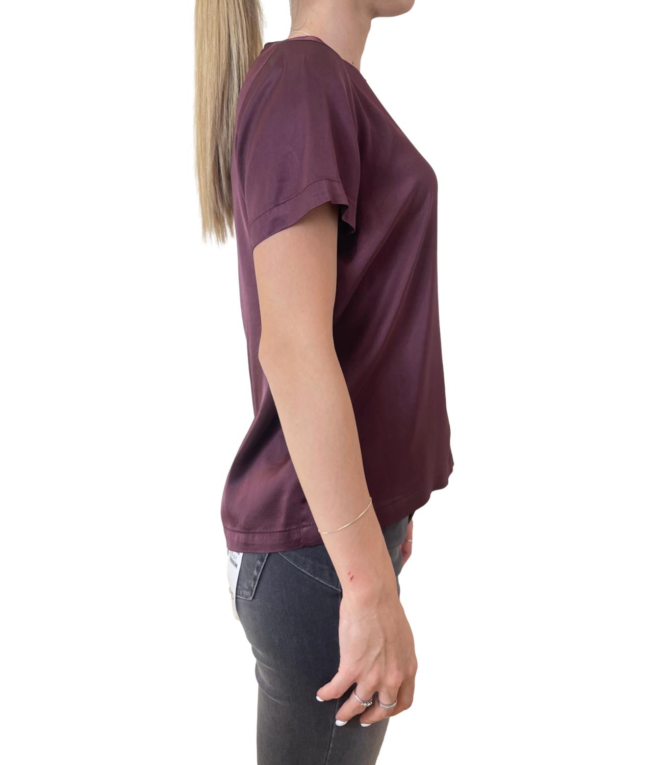 Vicolo T-shirt Raso Vino Donna