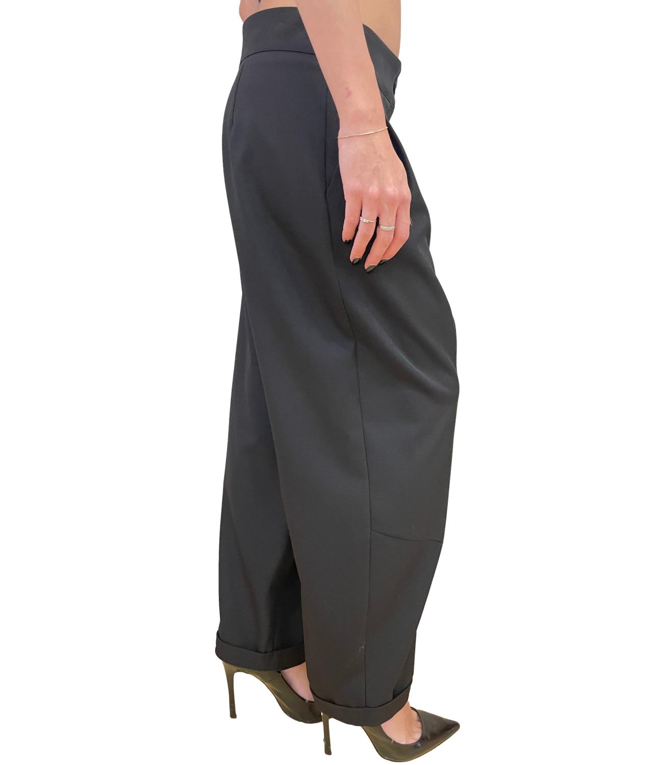 Vicolo Pantalone Balloon Nero Donna
