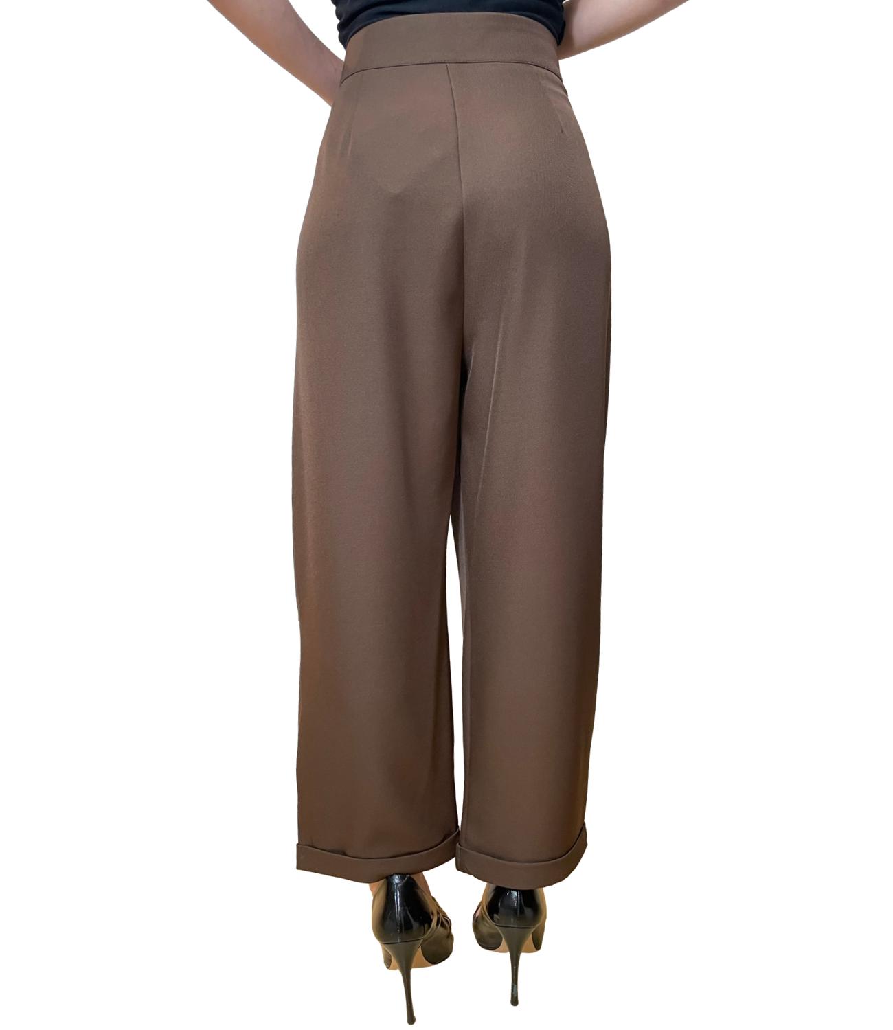 Vicolo Pantalone Balloon Cammello Donna