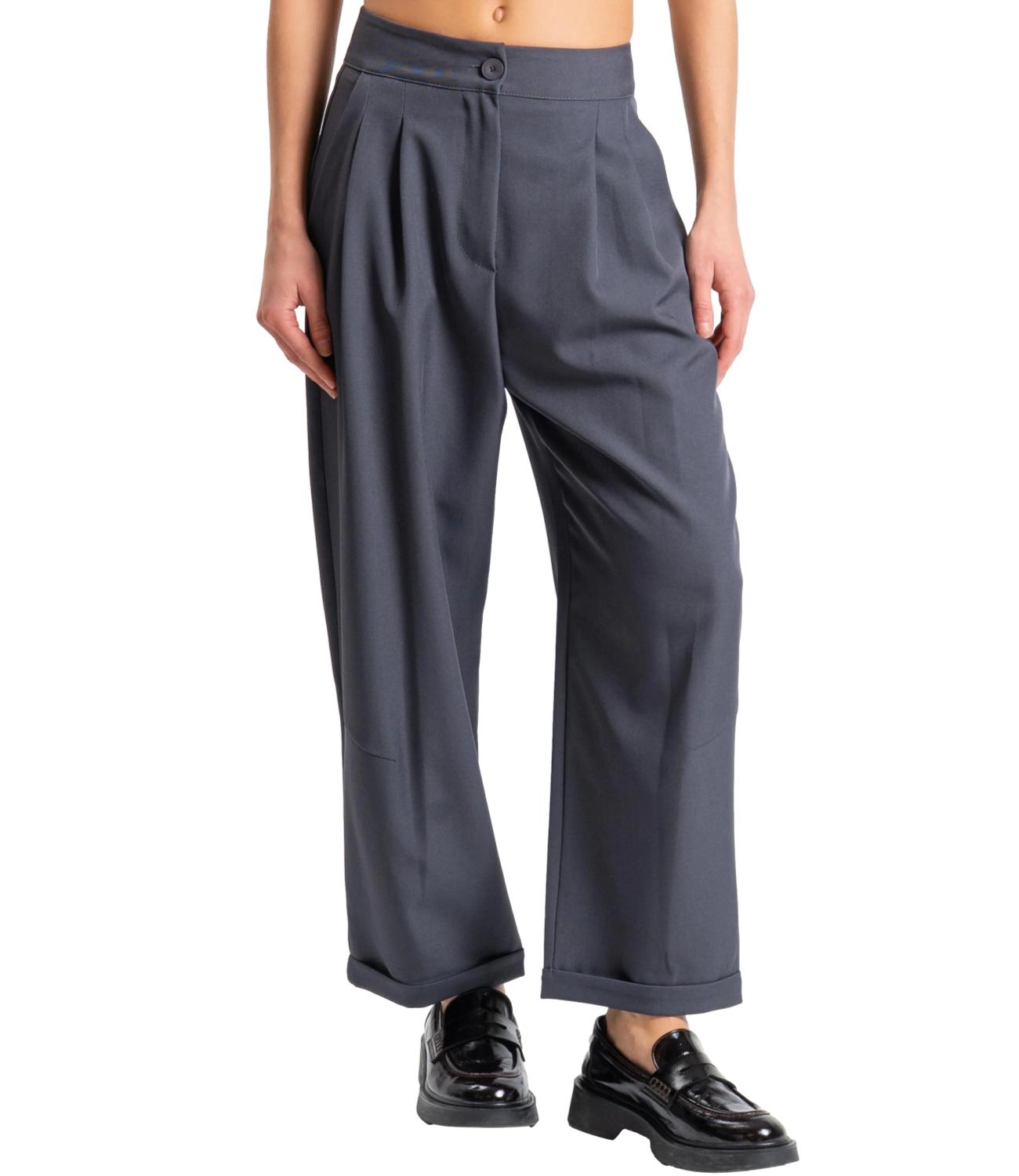 Vicolo Pantalone Balloon Grigio Donna