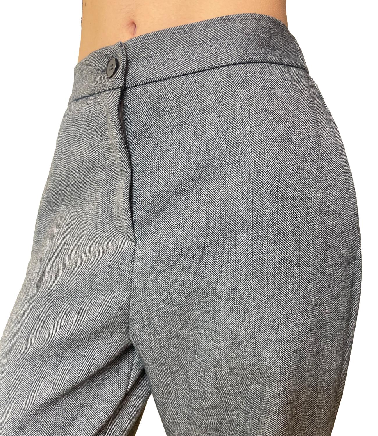 Vicolo Pantalone Grigio Spigato Donna