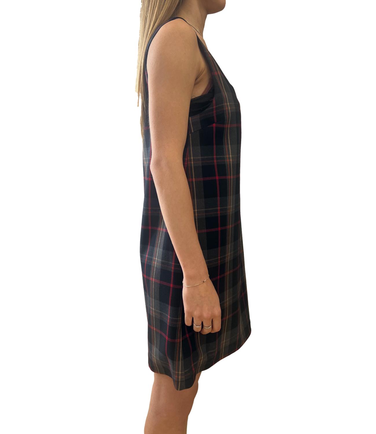 Vicolo Abito Tartan Multicolor Donna