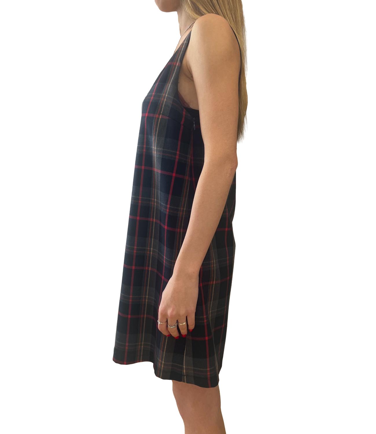 Vicolo Abito Tartan Multicolor Donna