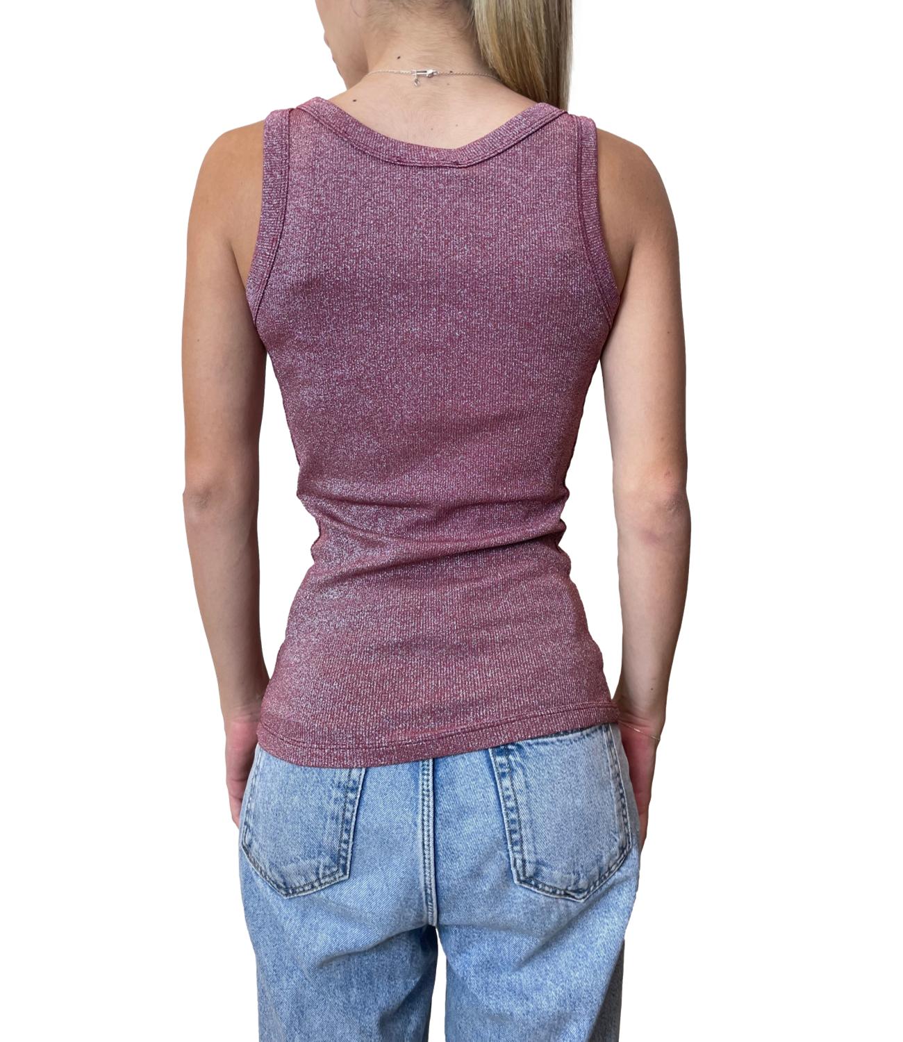 Vicolo Canotta Lurex Bordeaux Donna
