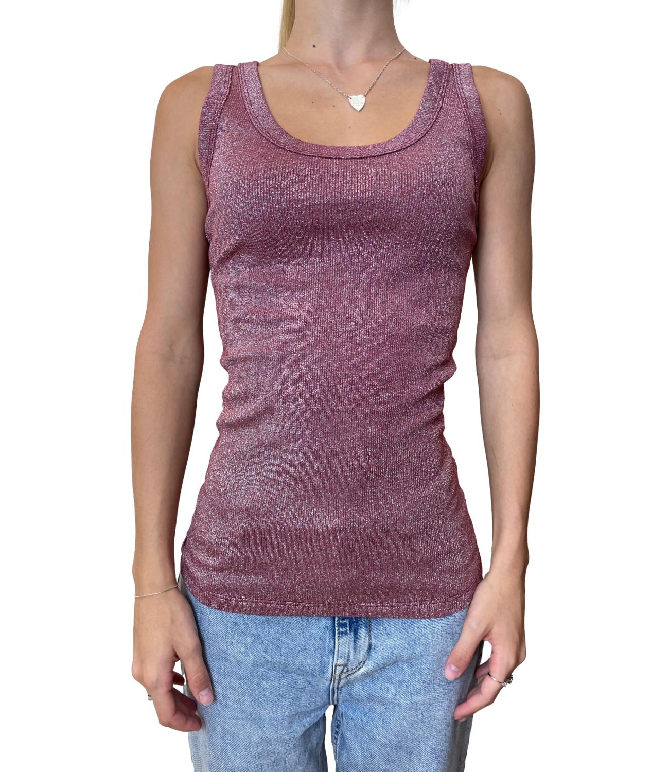 Vicolo Canotta Lurex Bordeaux Donna