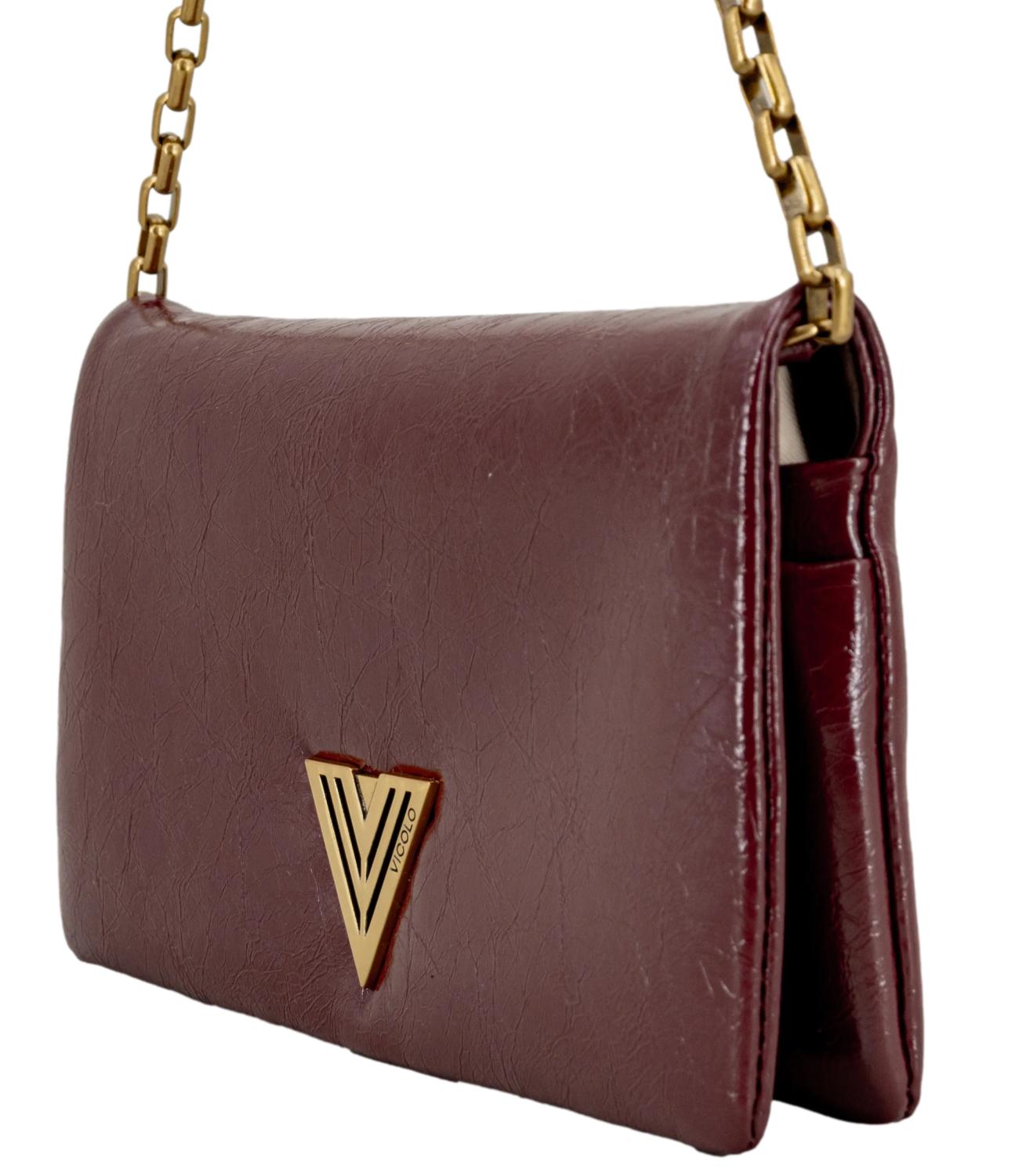 Vicolo Borsa Small Mirror Bordeaux Donna