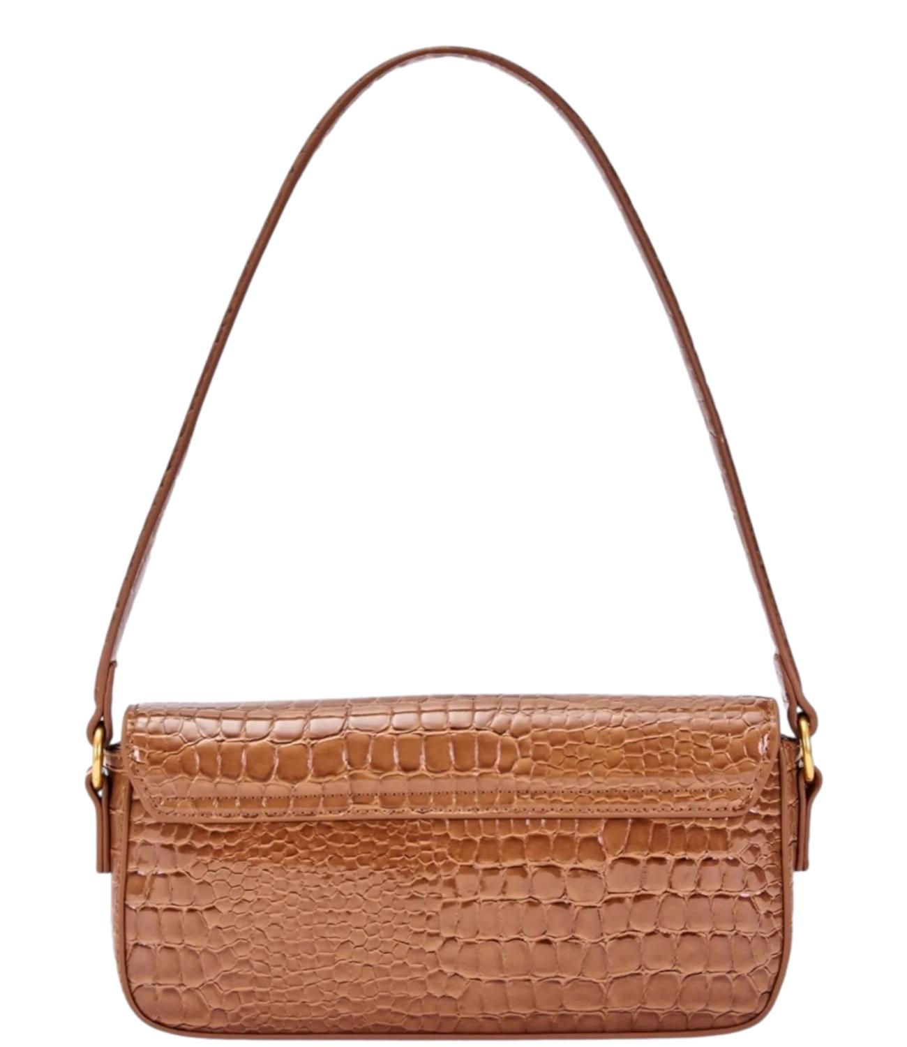 Vicolo Borsa Pencil Crocco Effect Cammello Donna