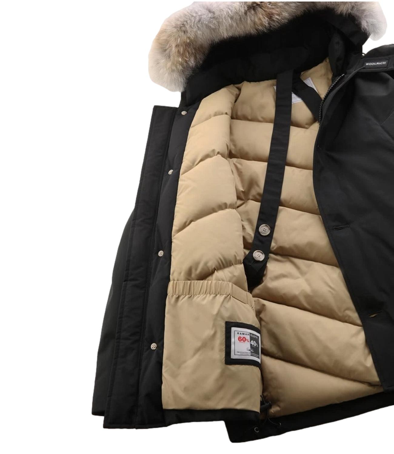 Giubbino ARCTIC DETACHABLE FUR ANORAK nero