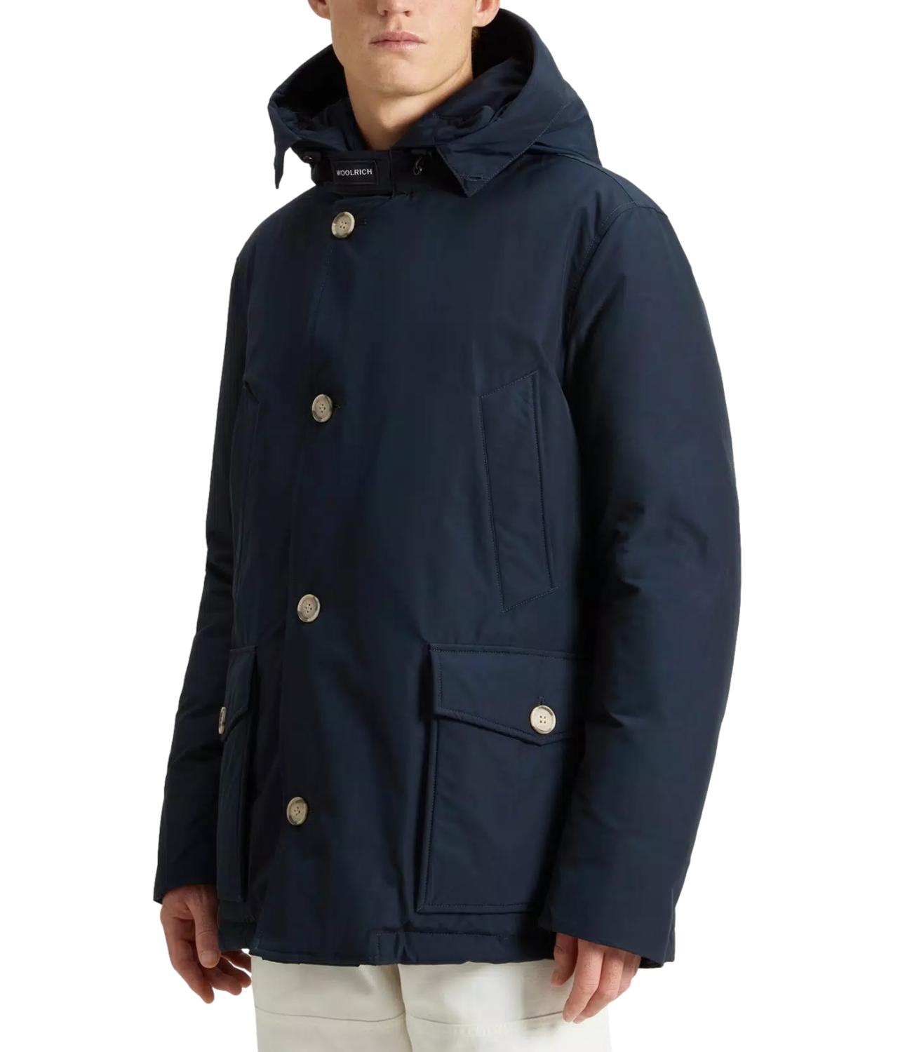 Giubbino ARCTIC DETACHABLE FUR ANORAK blu