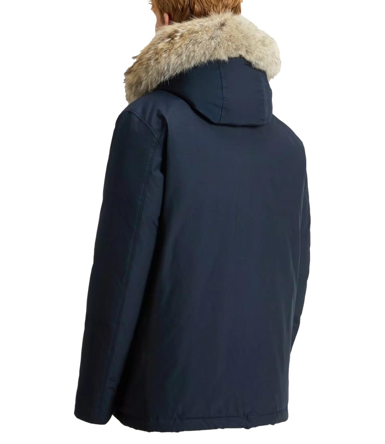 Giubbino ARCTIC DETACHABLE FUR ANORAK blu