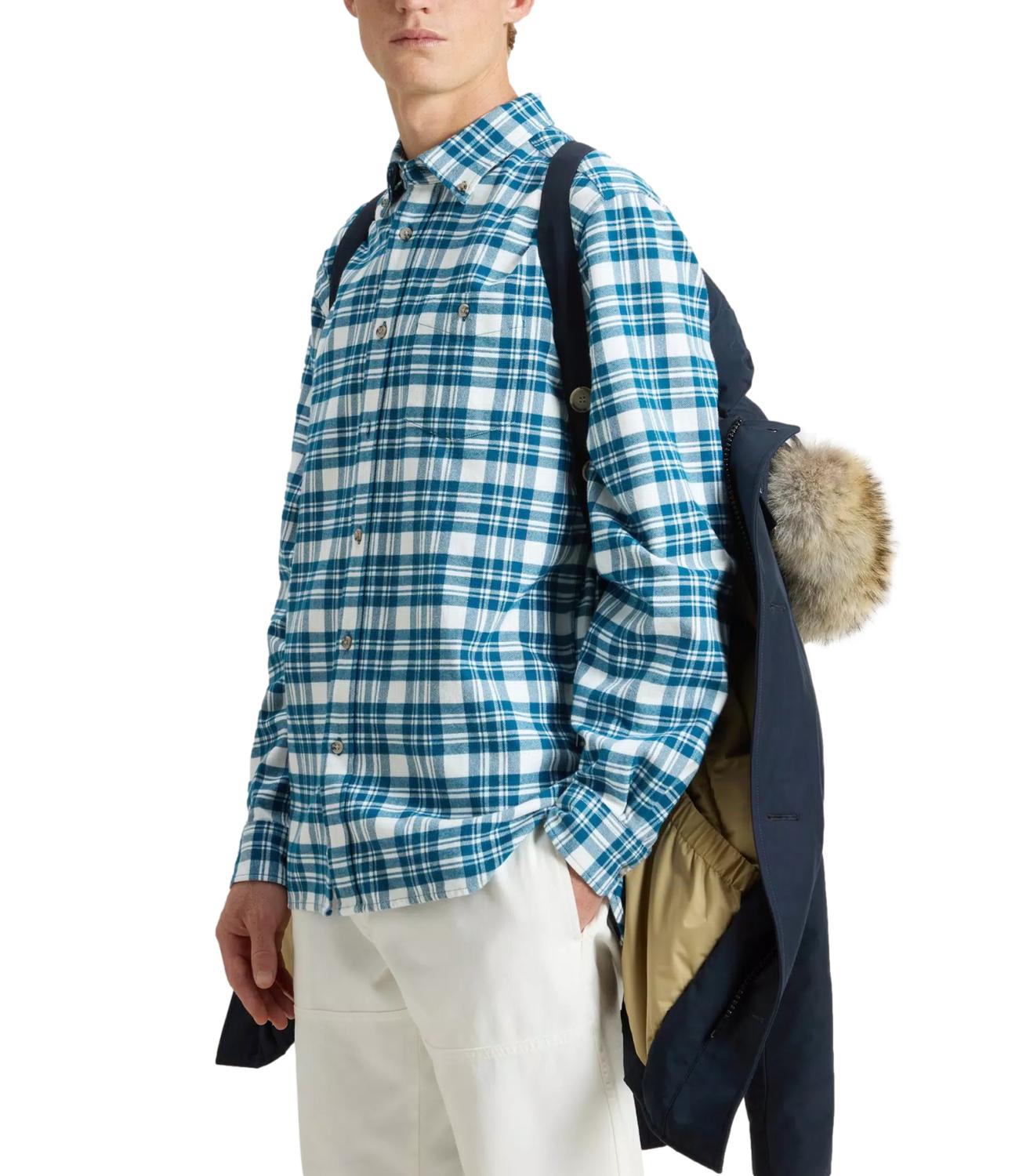 Giubbino ARCTIC DETACHABLE FUR ANORAK blu