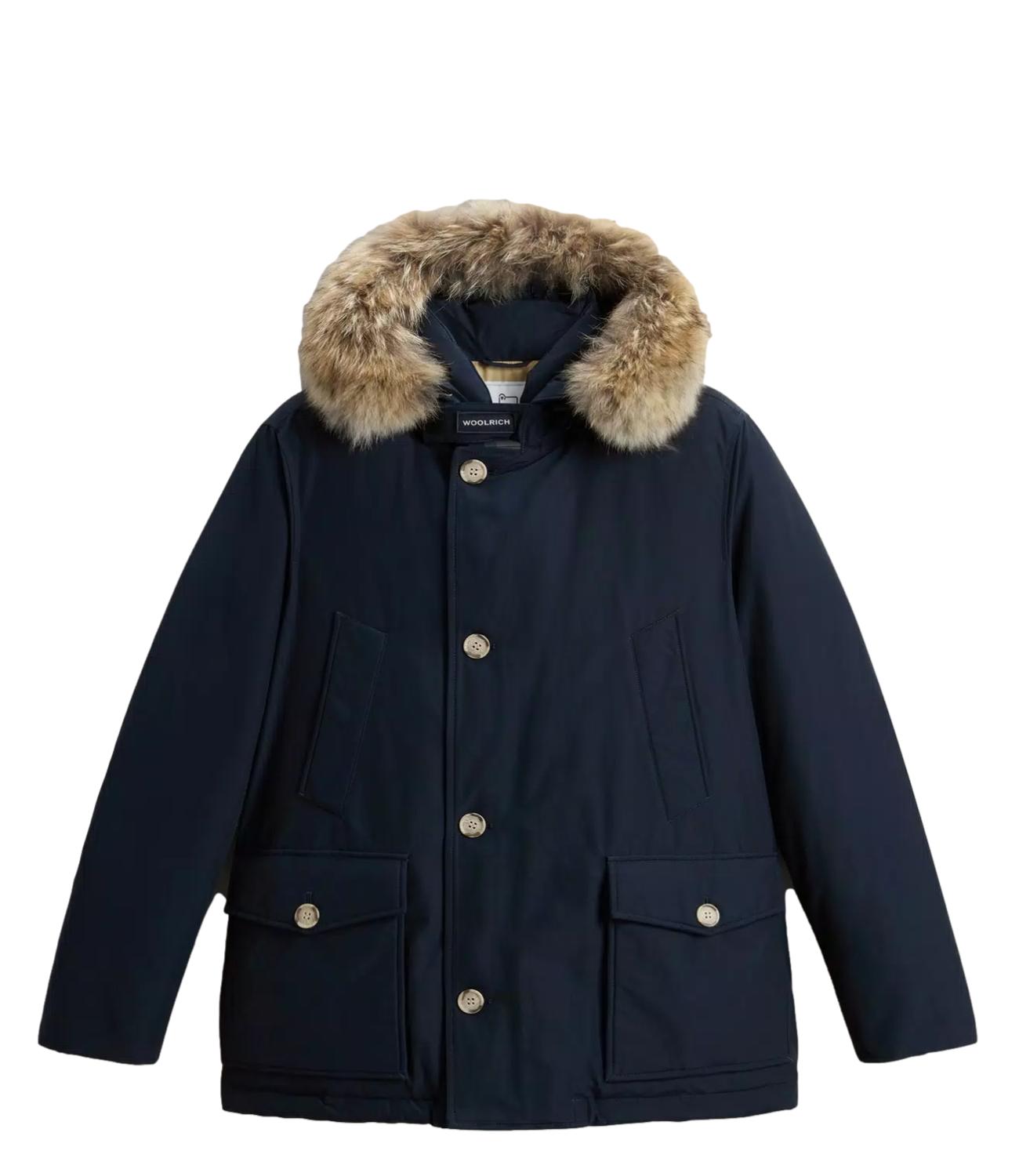 Giubbino ARCTIC DETACHABLE FUR ANORAK blu