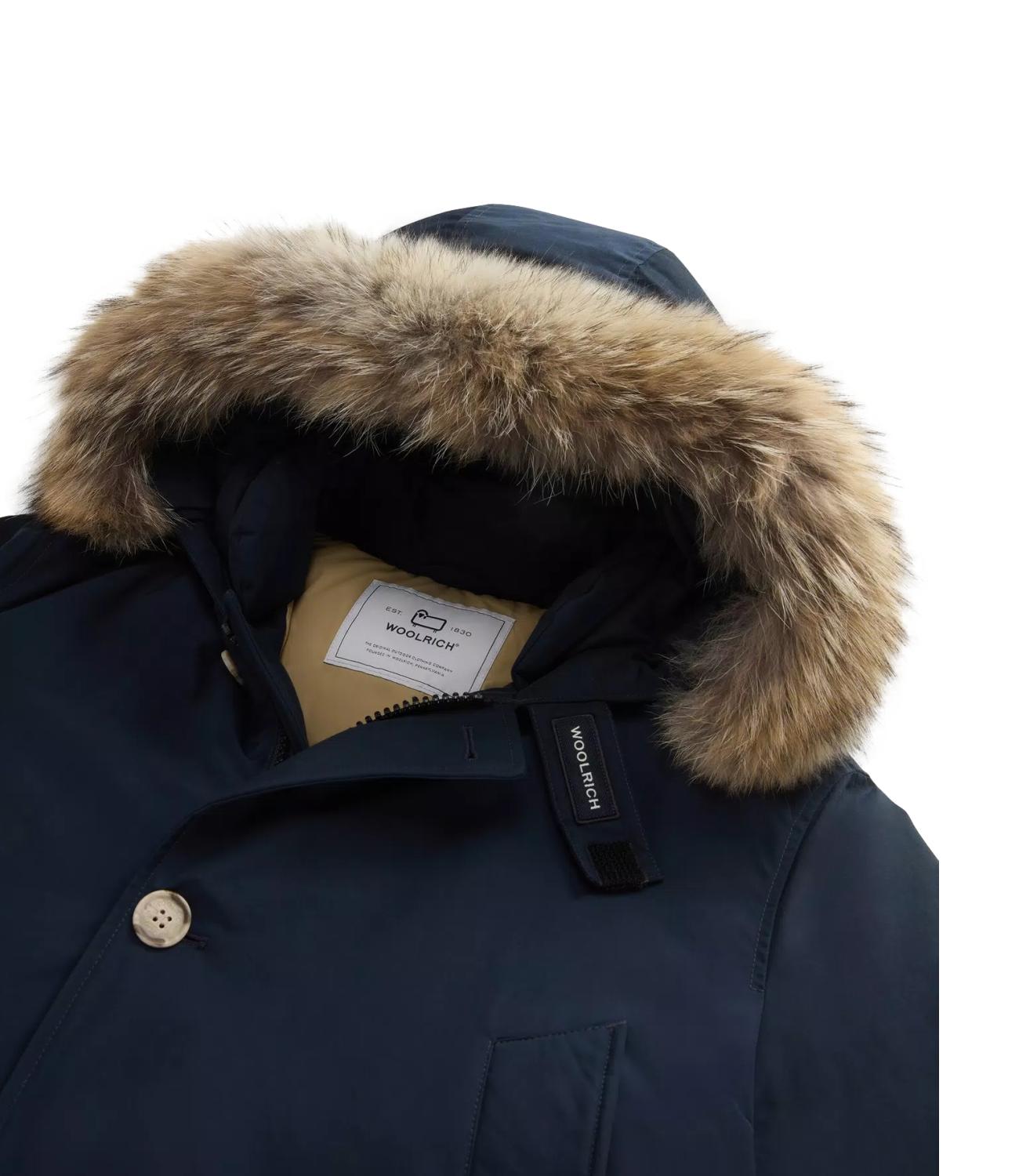 Giubbino ARCTIC DETACHABLE FUR ANORAK blu