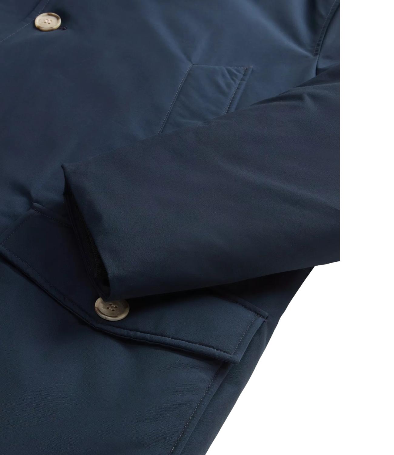 Giubbino ARCTIC DETACHABLE FUR ANORAK blu