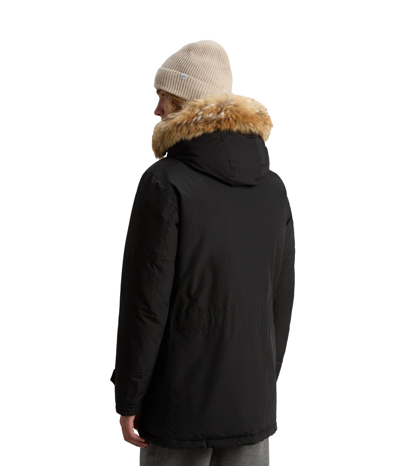 Giubbino POLAR HIGH COLLAR FUR PARKA nero