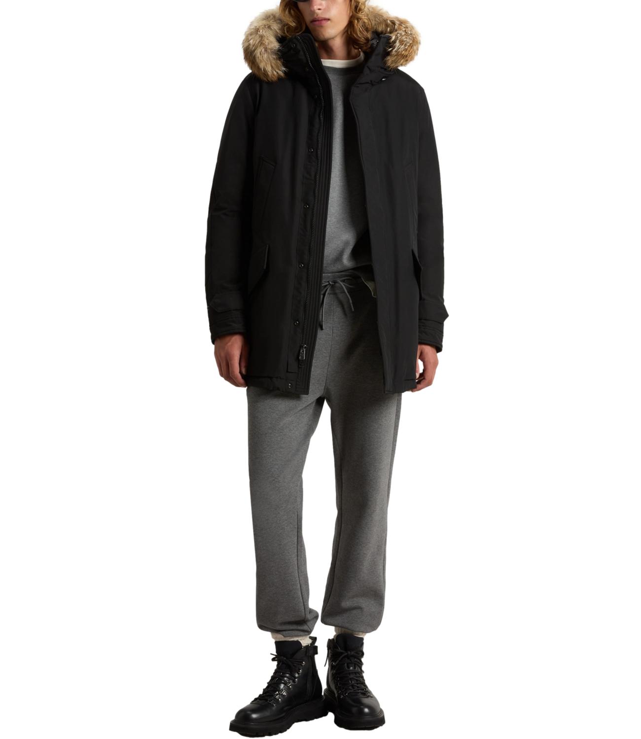 Giubbino POLAR HIGH COLLAR FUR PARKA nero