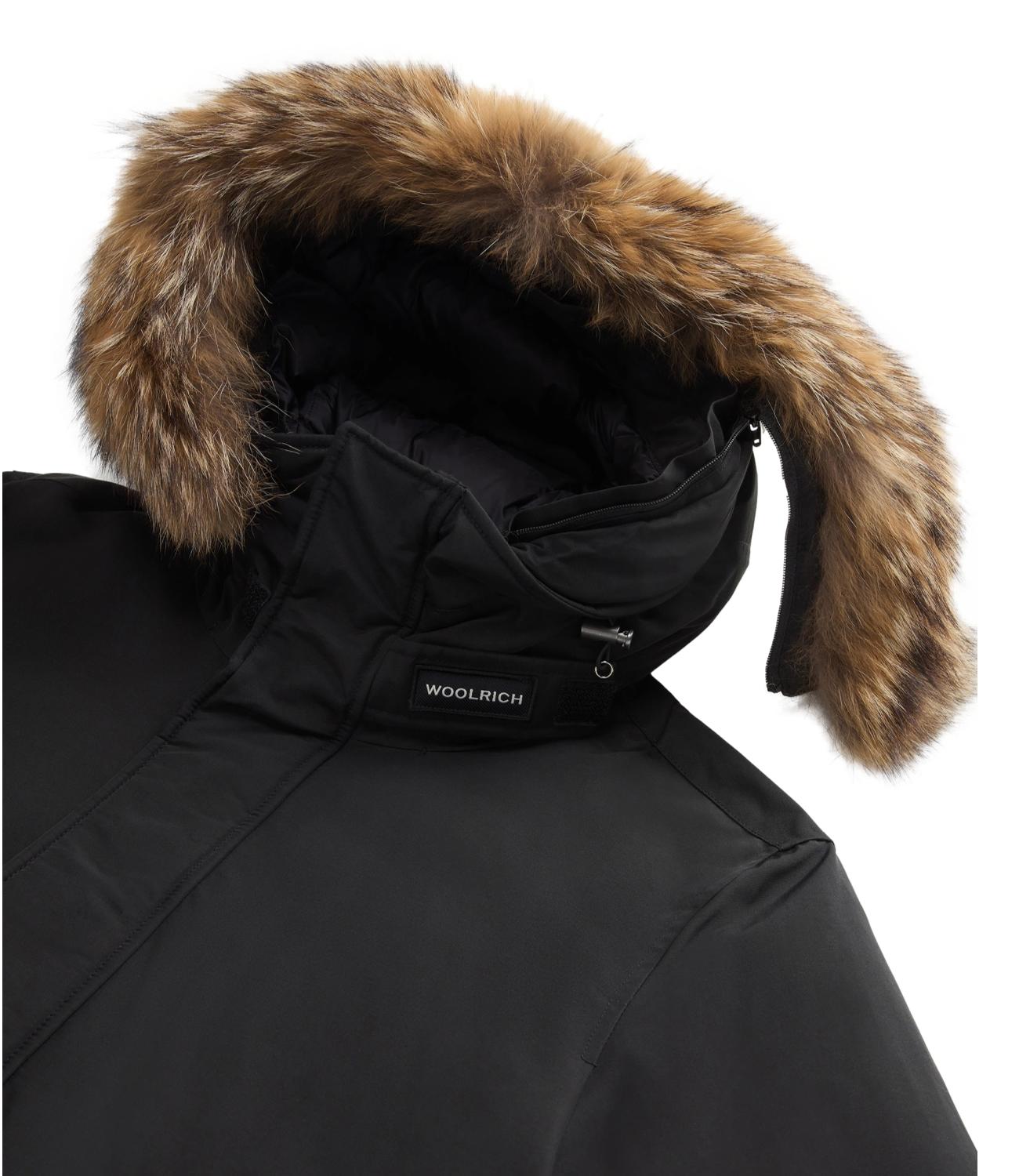 Giubbino POLAR HIGH COLLAR FUR PARKA nero